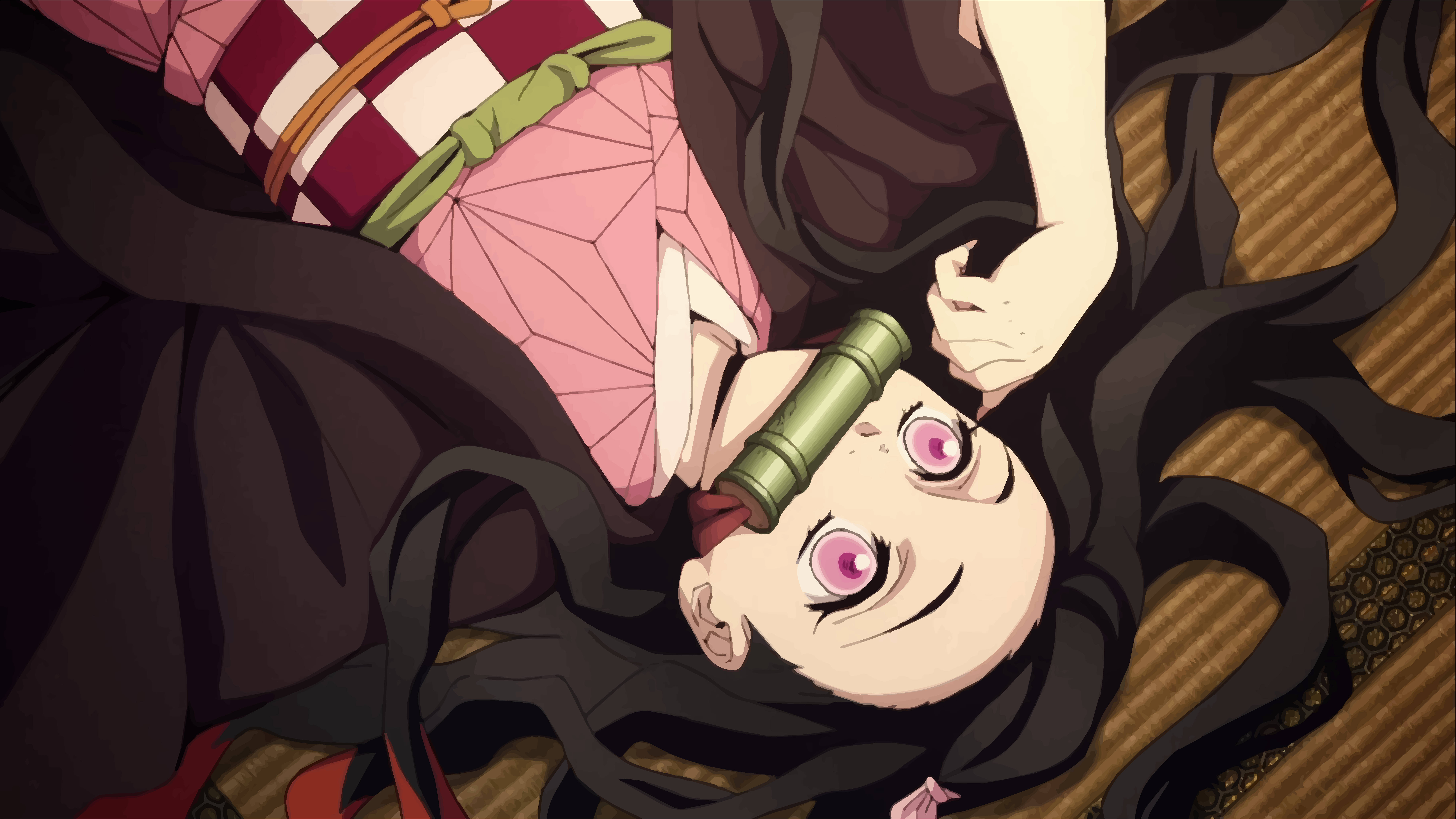 Nezuko Tatami ya 4K ya Demon Slayer Picha ya Ukuta