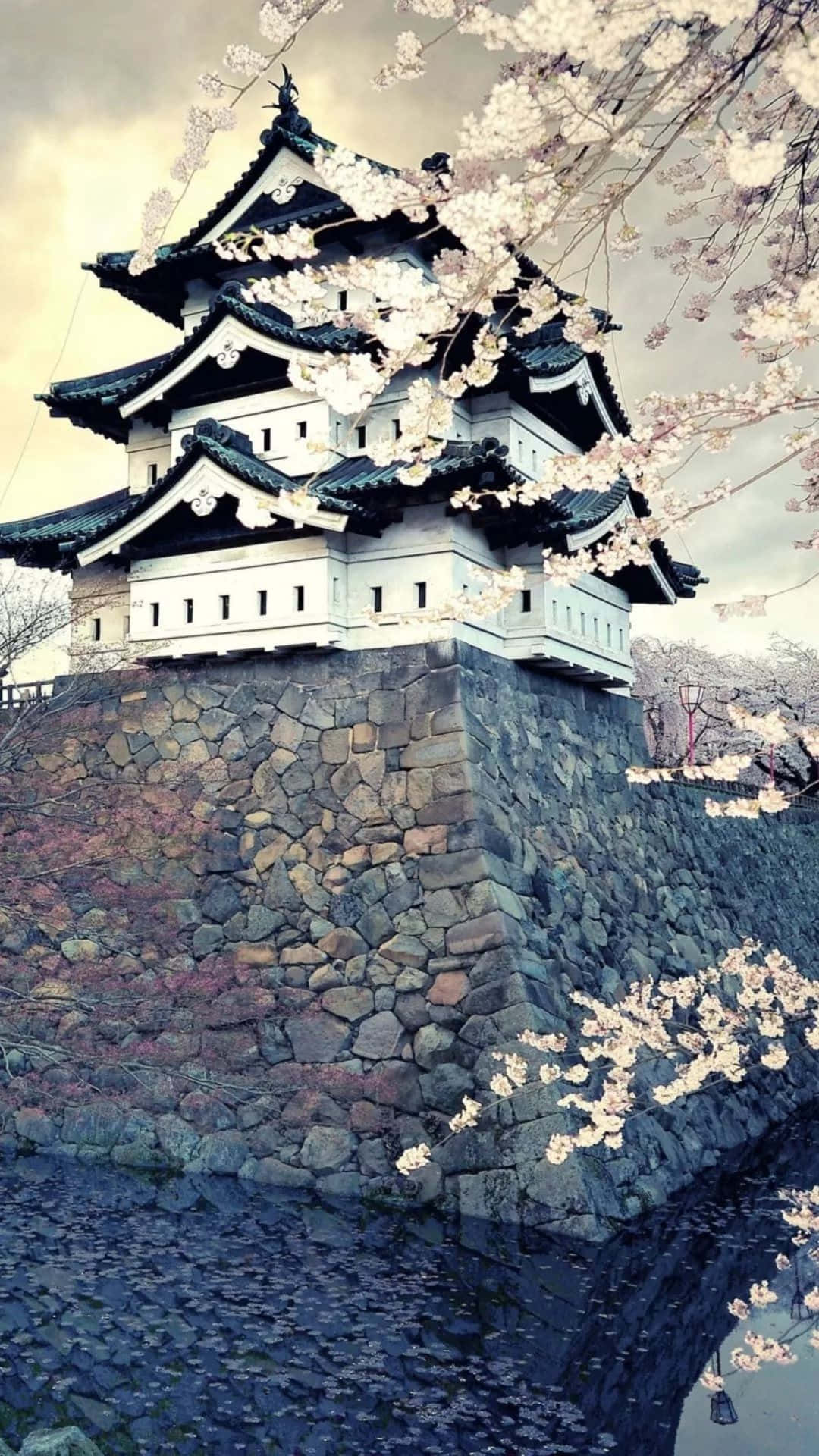 Ngome ya Hirosaki iPhone ya Kijapani Picha ya Ukuta