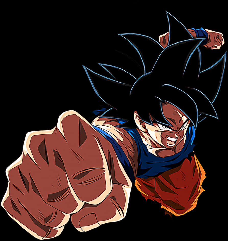 Ngumi ya Nguvu ya Goku Ultra Instinct Picha ya Ukuta