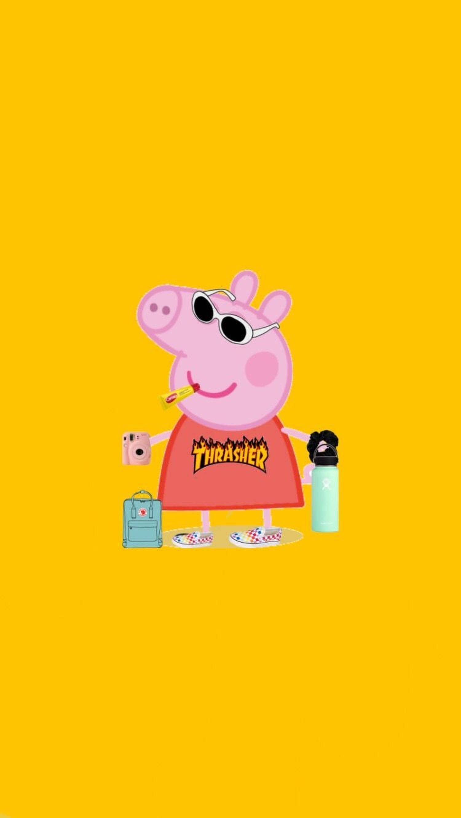 Nguruwe Mrembo Peppa Picha ya Ukuta