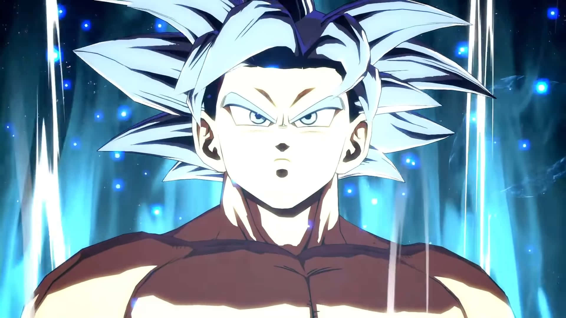 Nguvu Imefunguliwa – Goku Katika Umbo la Ultra Instinct Picha ya Ukuta