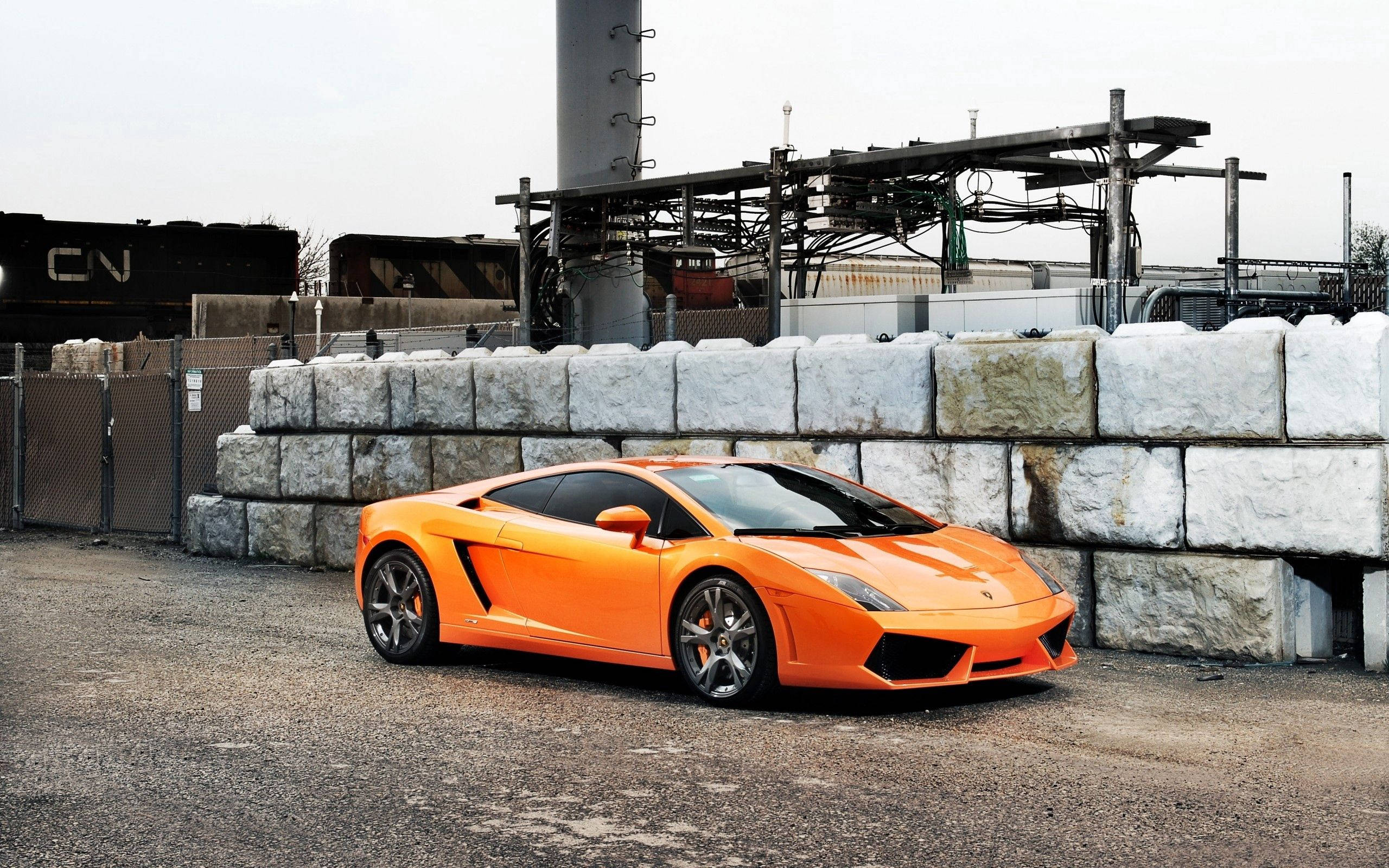 Nguvu na Utendaji Vinakutana: Lamborghini Gallardo Picha ya Ukuta