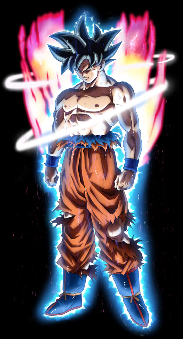 Nguvu ya Aura ya Goku Ultra Instinct Picha ya Ukuta