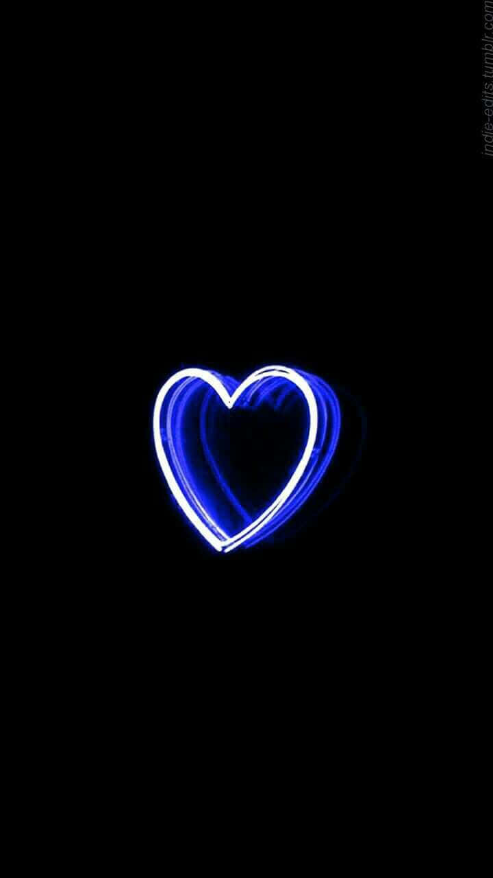 "Nguvu ya Bluu ya Neon" Picha ya Ukuta