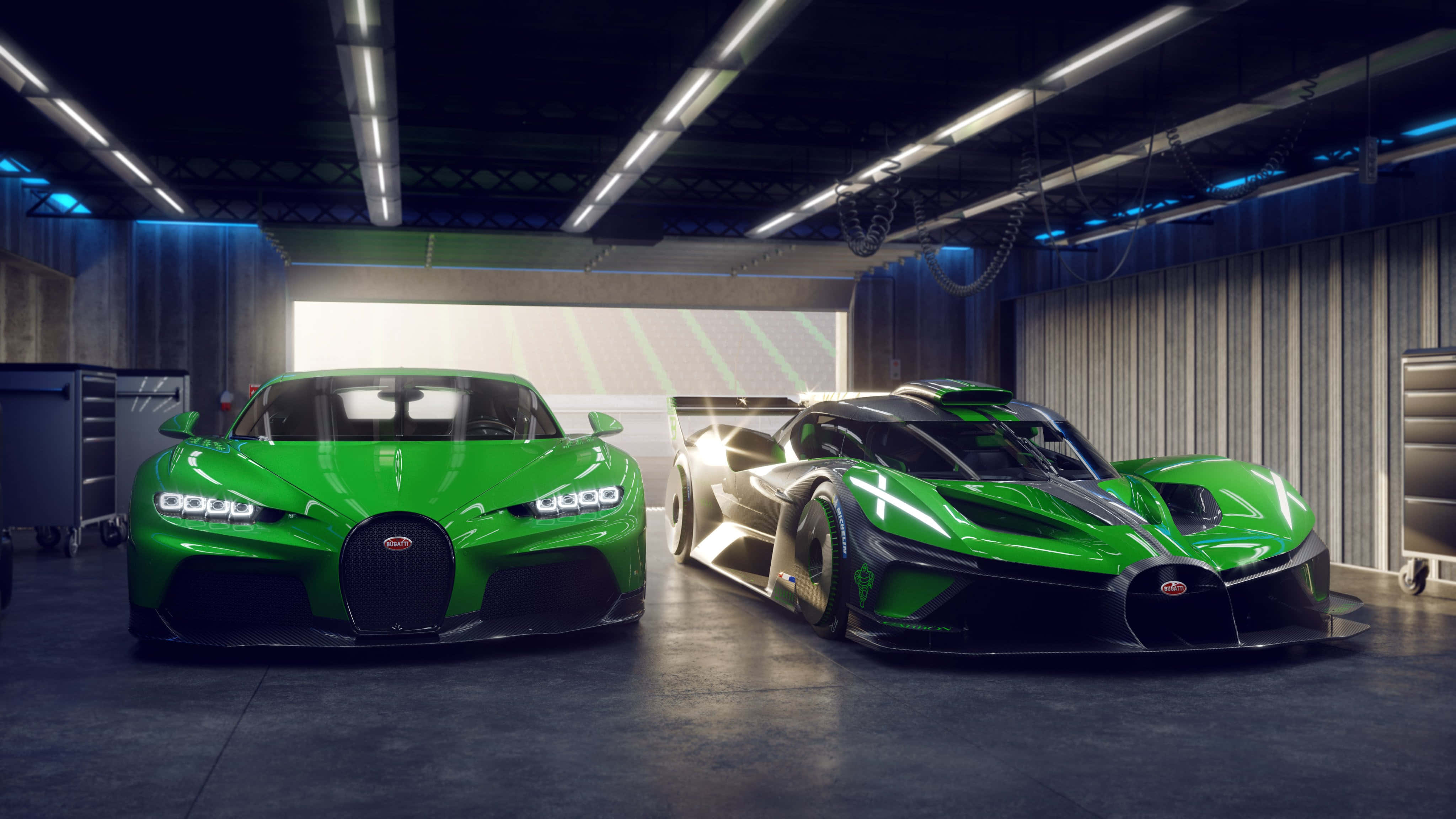 Nguvu ya Kukata Kinyume ya Bugatti Veyron Picha ya Ukuta
