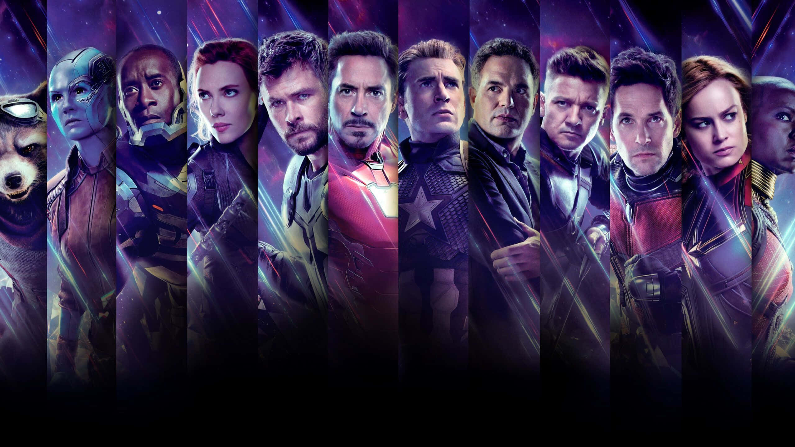 Nguvu ya Mashujaa- Waigizaji wa Kuvutia wa Ulimwengu wa Sinema wa Marvel Picha ya Ukuta