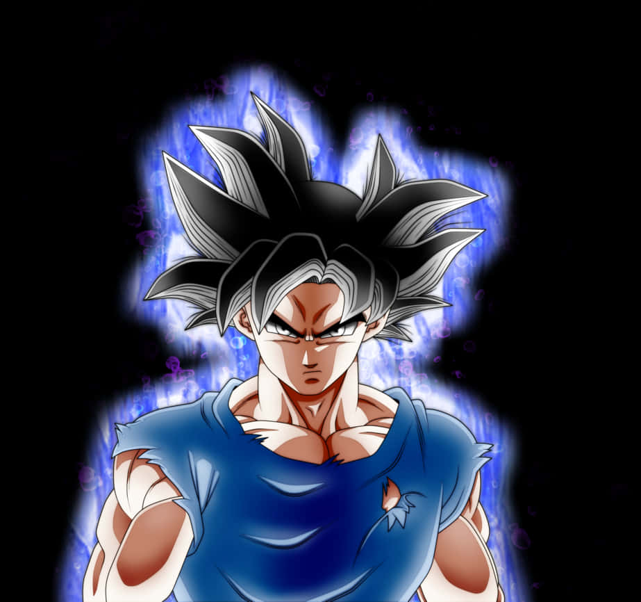 Nguvu ya Mwanga wa Ultra Instinct Goku Picha ya Ukuta
