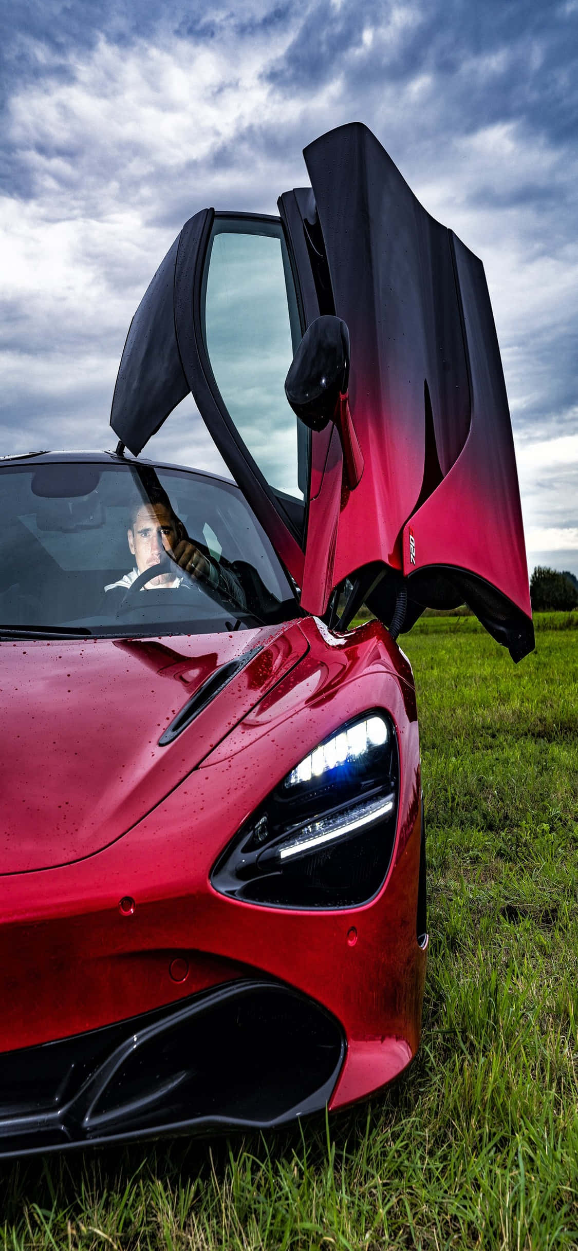 Ni Mwafaka! iPhone X na Mclaren 720s. Picha ya Ukuta