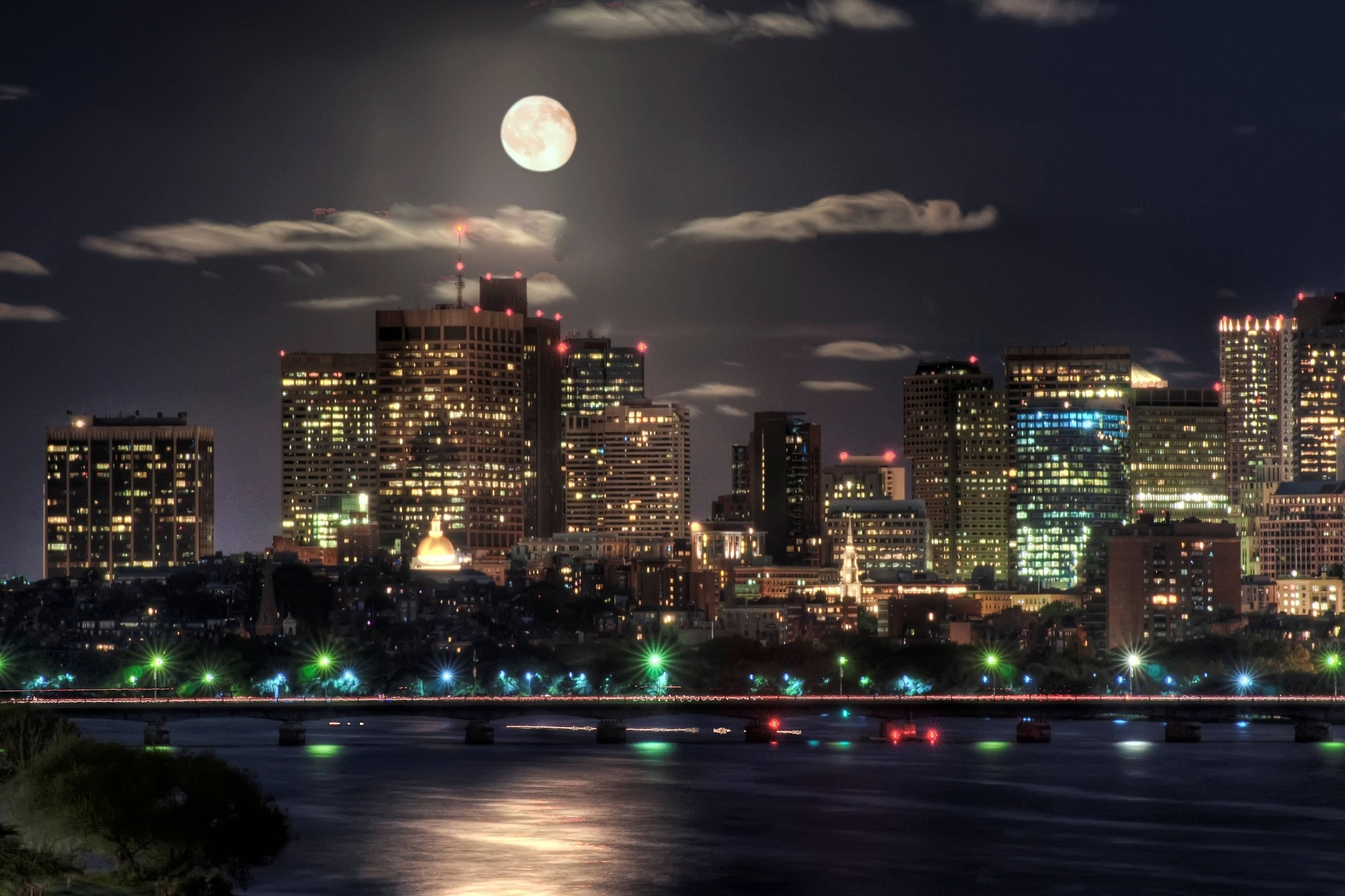 Night at the City Picha ya Ukuta