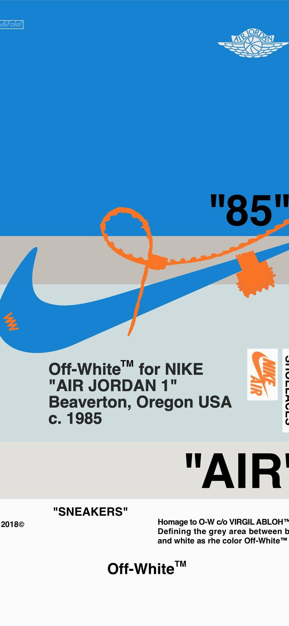 Nike iPhone Tiketi la Airplane Picha ya Ukuta