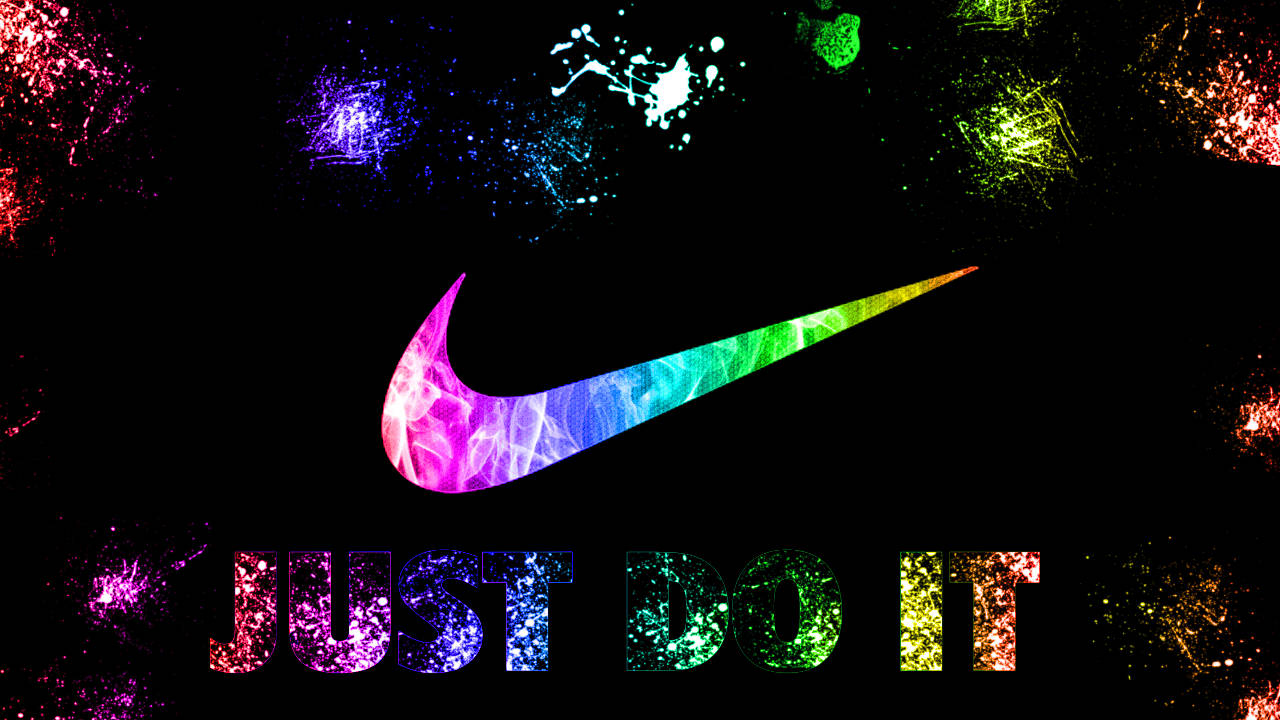 Nike ya Upinde wa Mvua Baridi Picha ya Ukuta