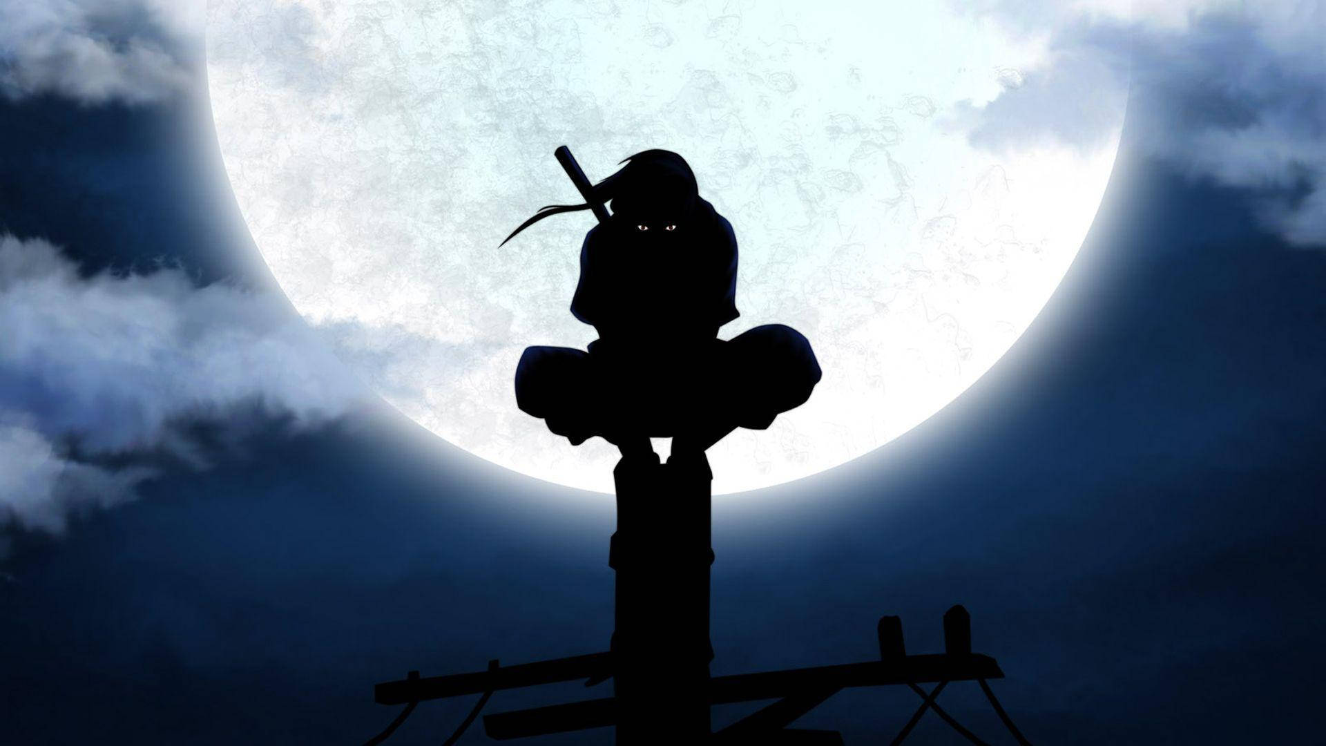 Ninja Mbuta wa Konoha Anayetambuliwa - Itachi Uchiha Picha ya Ukuta