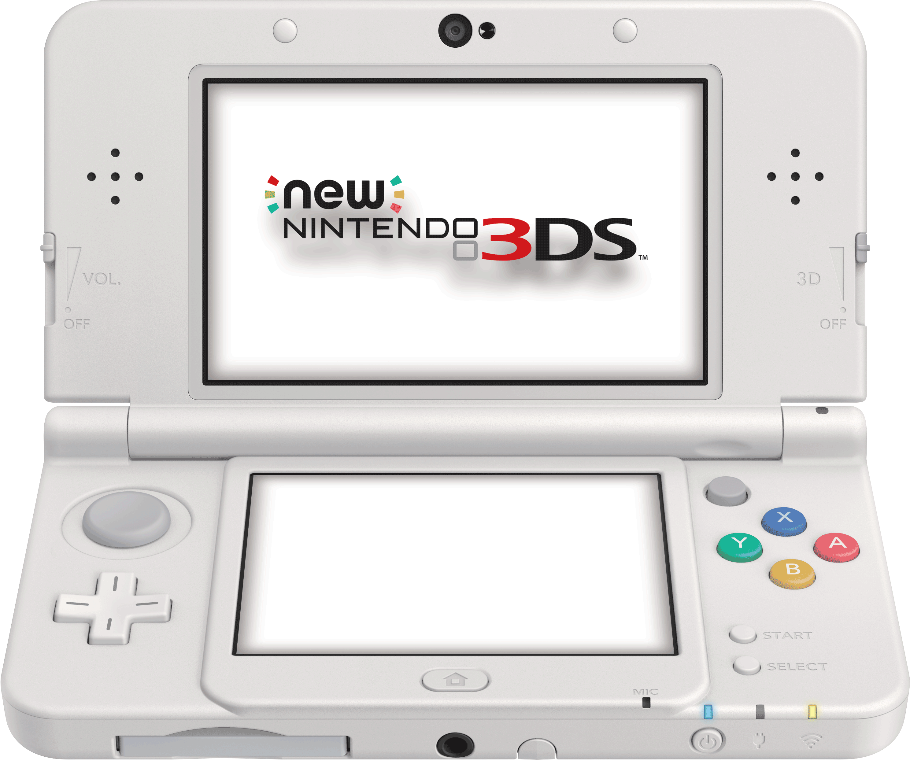 Nintendo3DS Nyeupe Imefunguliwa Picha ya Ukuta