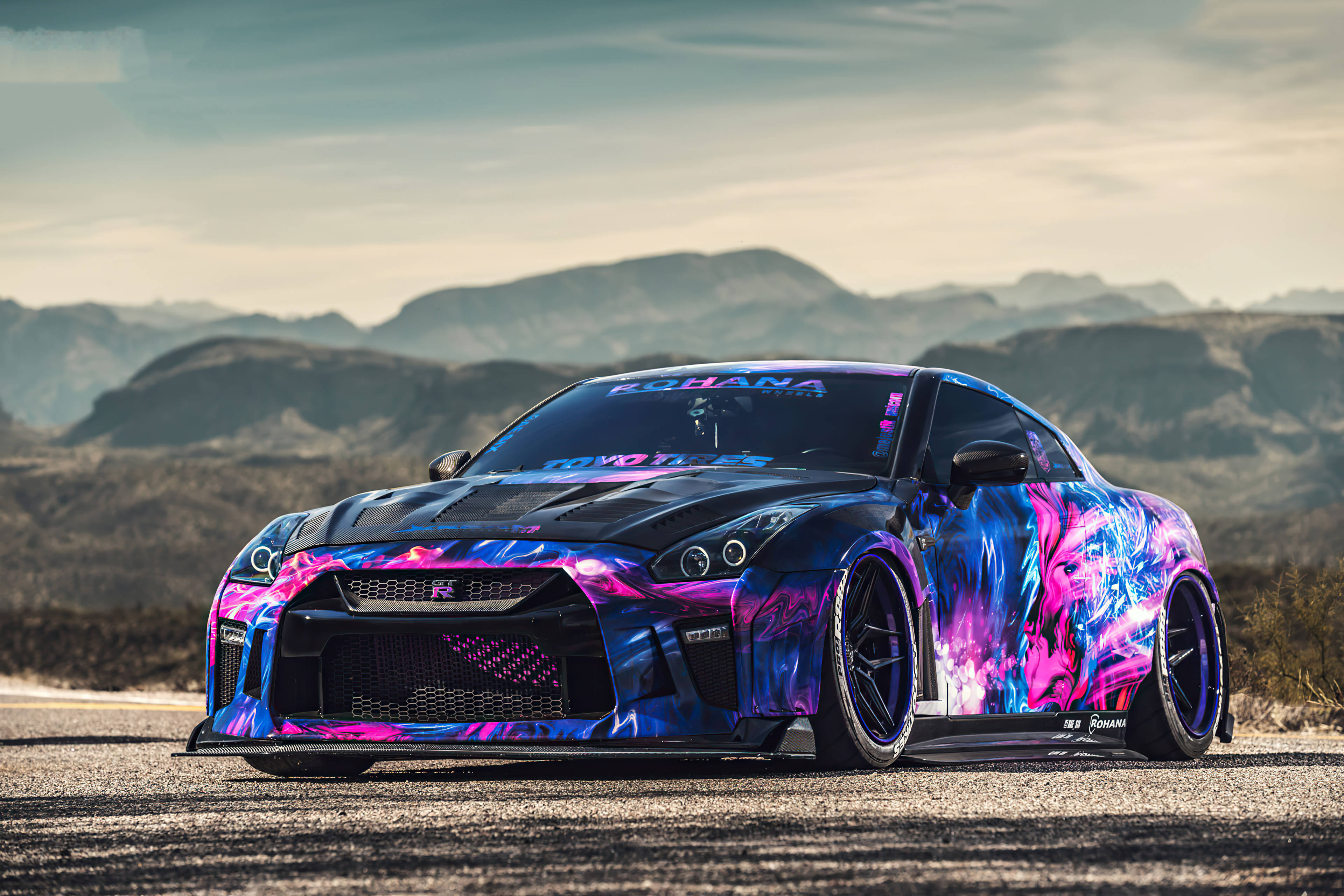Nissan GT R 4K yenye Maelezo Mengi Picha ya Ukuta