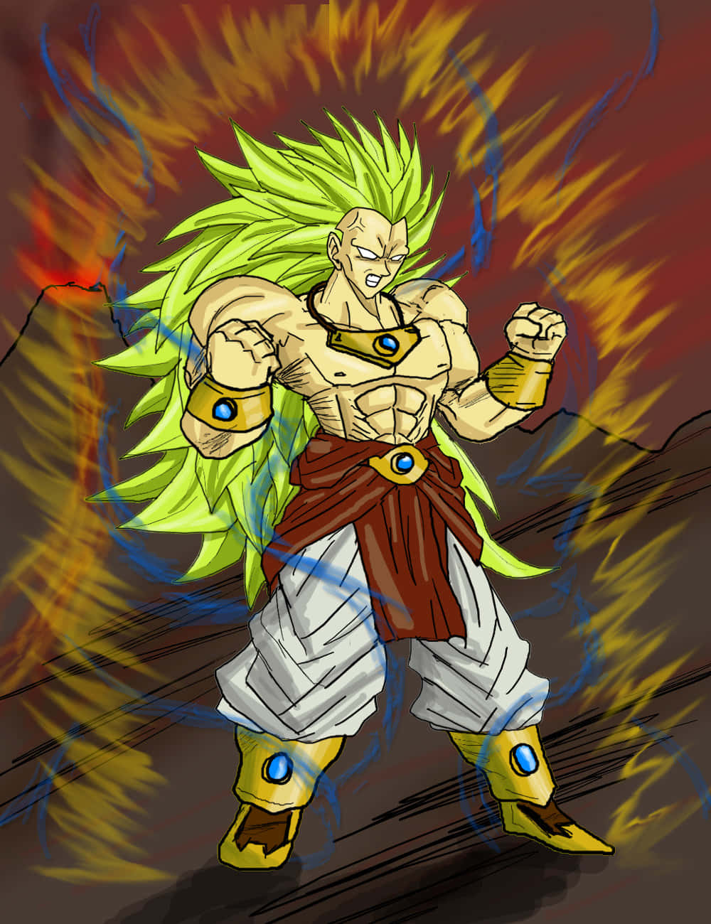 Njoo Ushiriki Vita vya Kihistoria Kati ya Goku na Broly katika Dragon Ball Super! Picha ya Ukuta