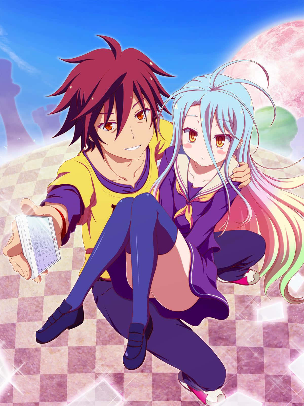 No Game No Life Sora na Shiro Picha Picha ya Ukuta