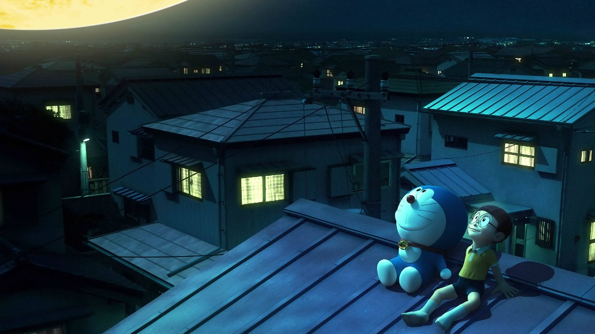Nobita na Doraemon 3D Picha ya Ukuta