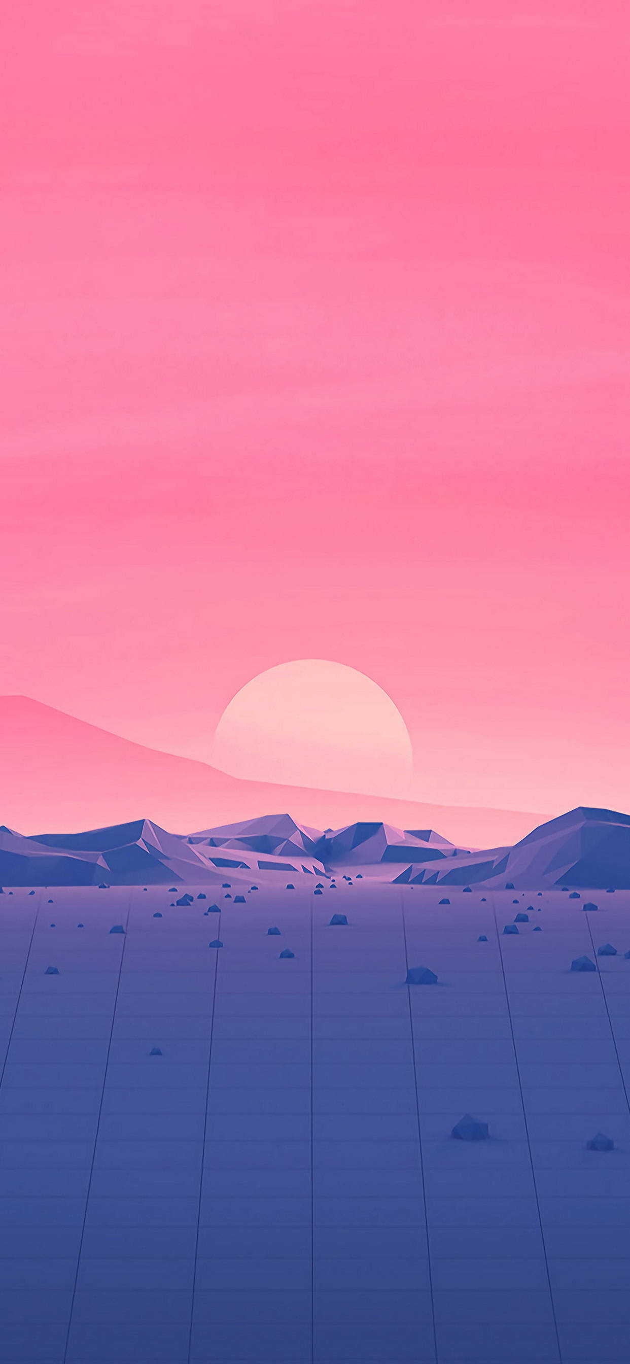 Note 10 Plus Pink Sky Picha ya Ukuta