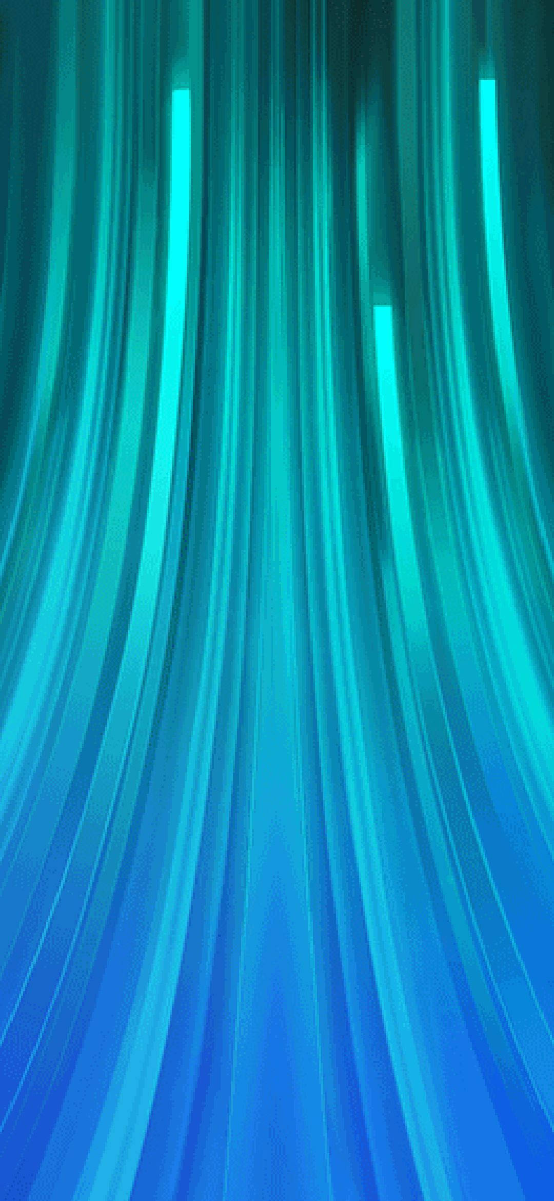 Note 8 Green And Blue Lines Picha ya Ukuta