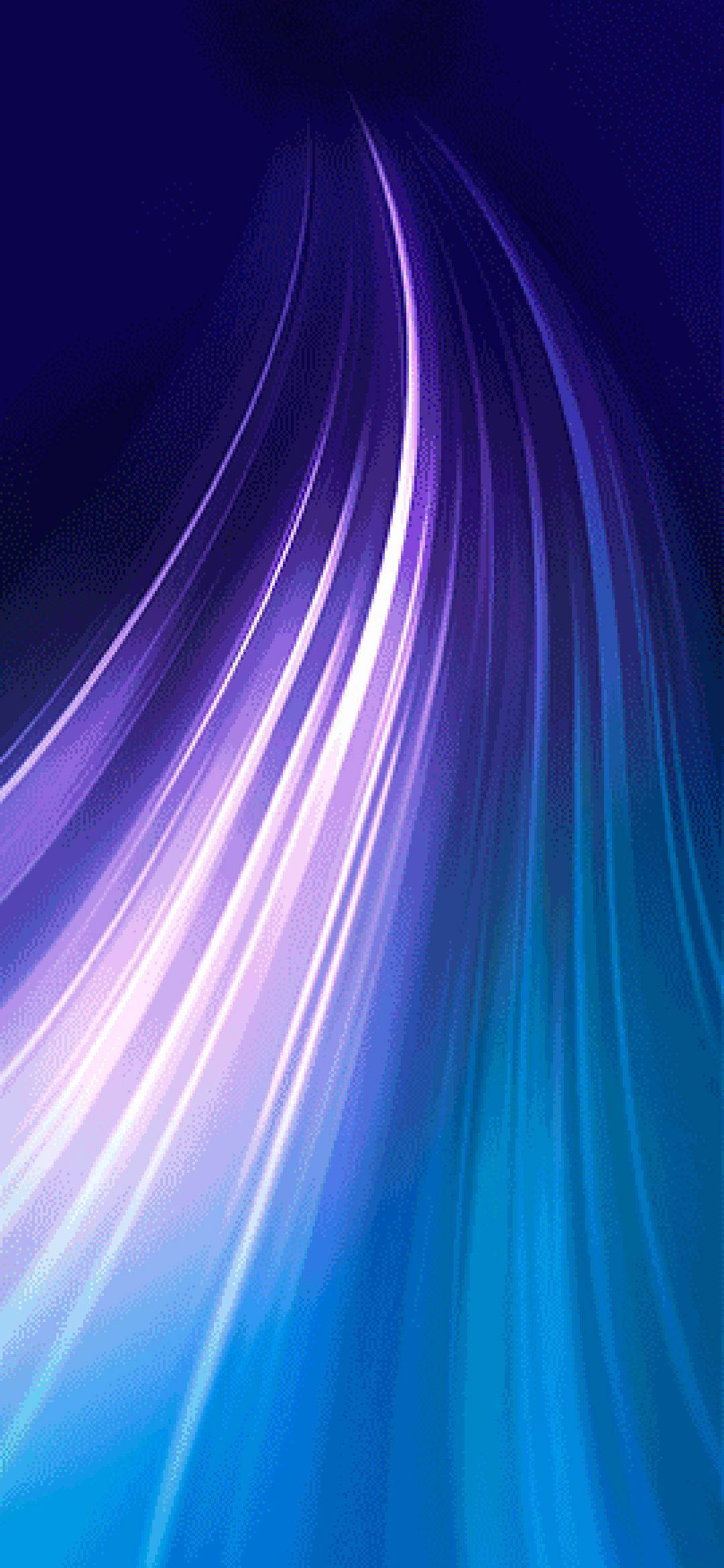 Note 8 Purple Light Waves Picha ya Ukuta