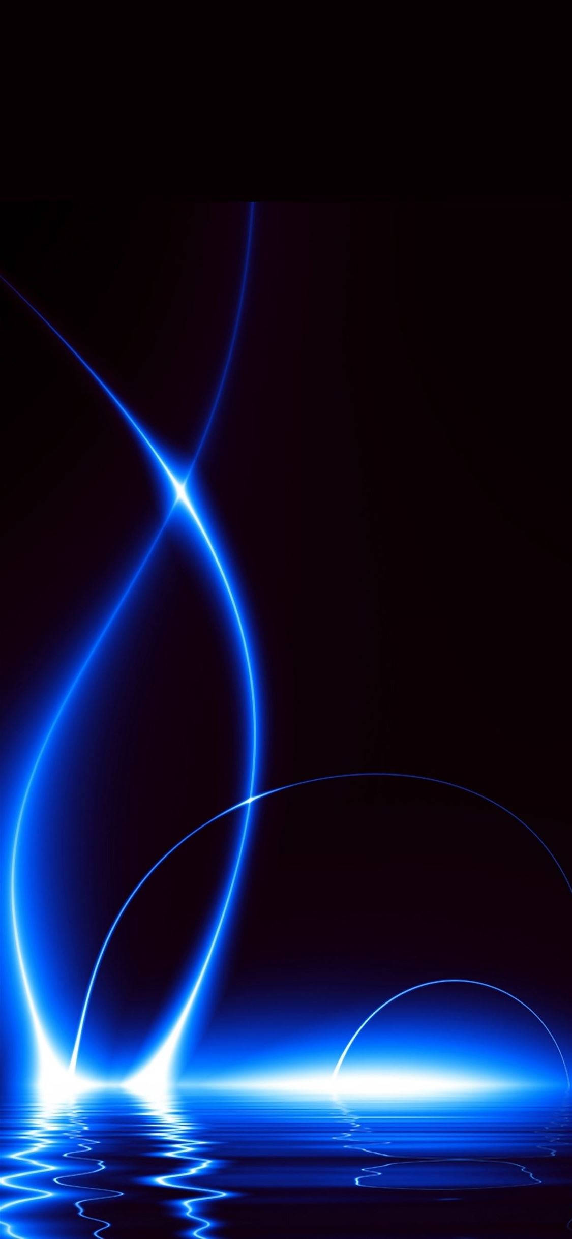Nuru ya Bluu iPhone Giza Picha ya Ukuta