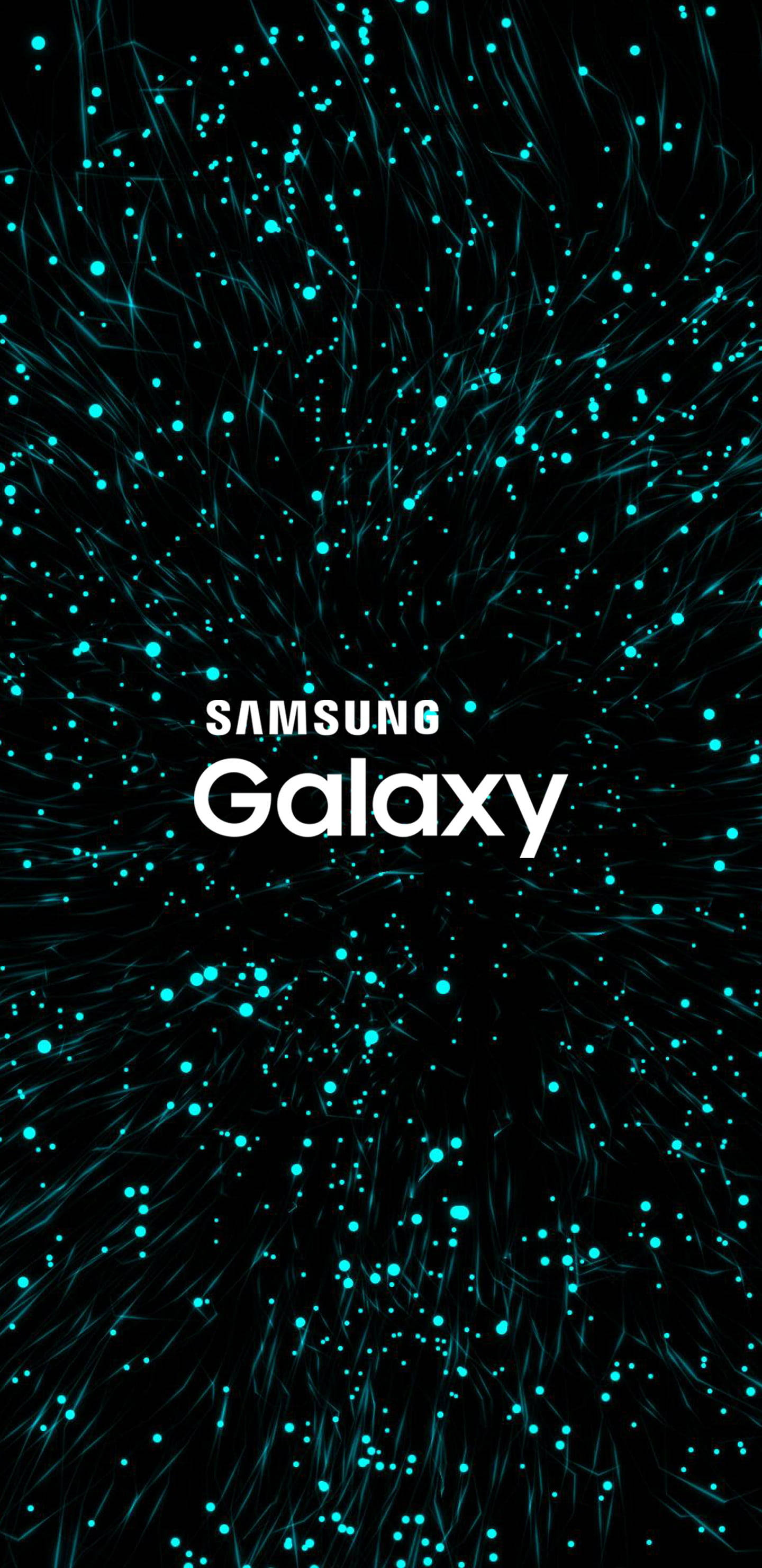 Nuru za Teal za Samsung Galaxy Picha ya Ukuta