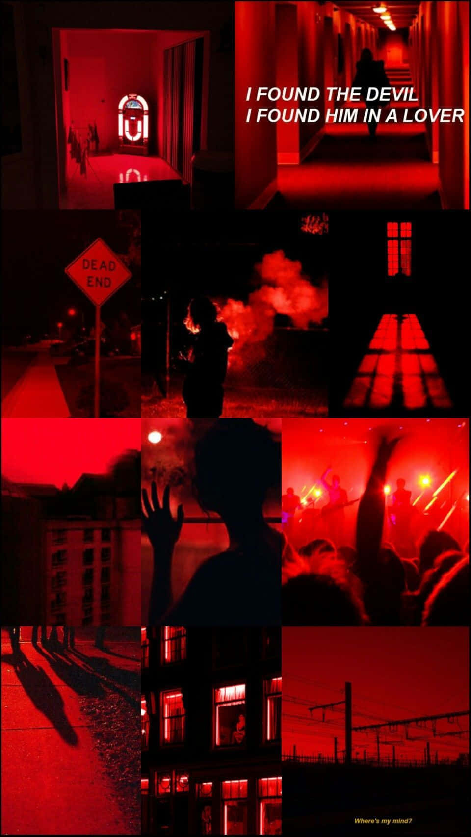 Nyekundu Aesthetic Tumblr Nimevua Shetani Picha ya Ukuta