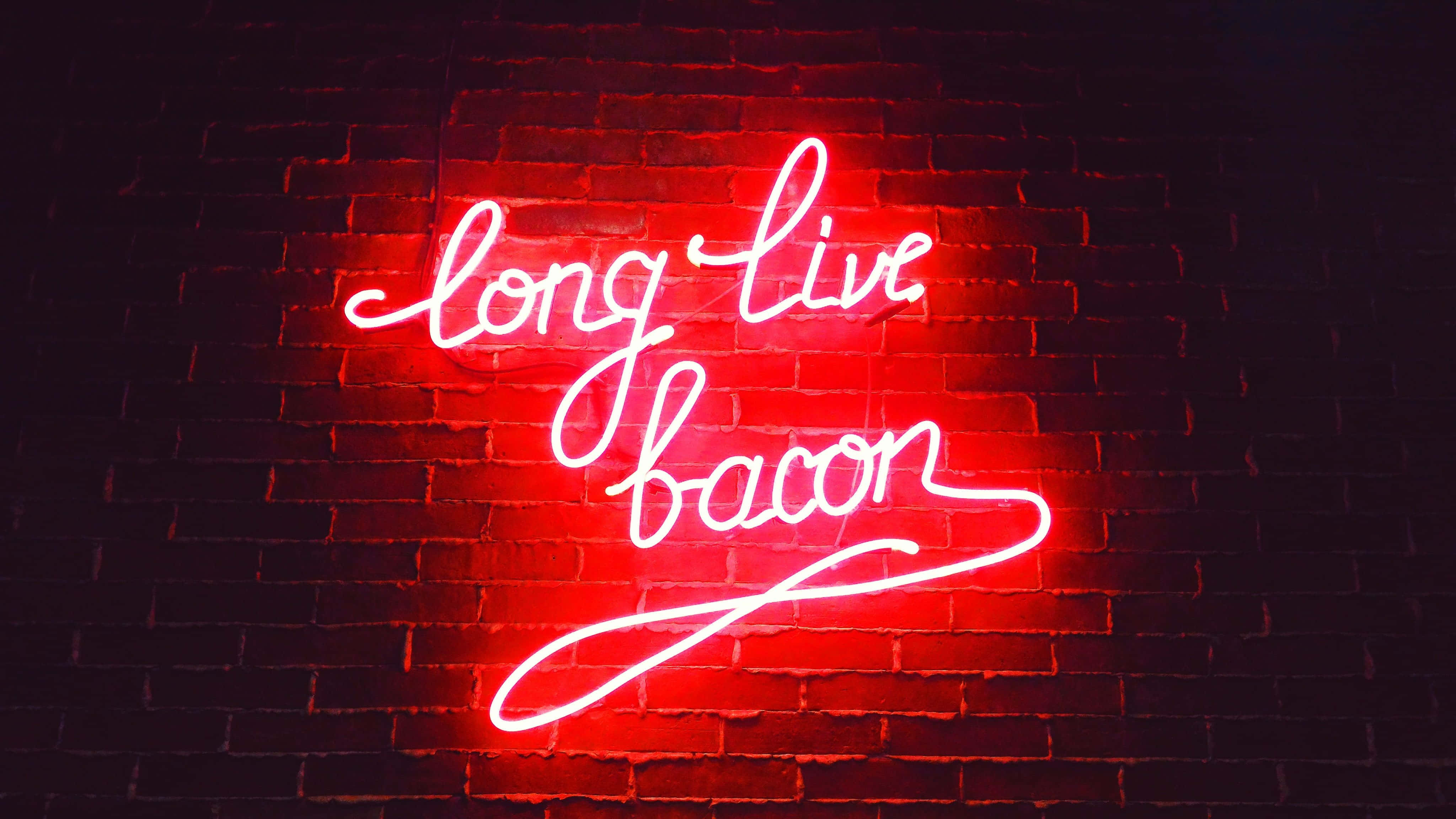 Nyekundu ya Neon Inayomota Picha ya Ukuta