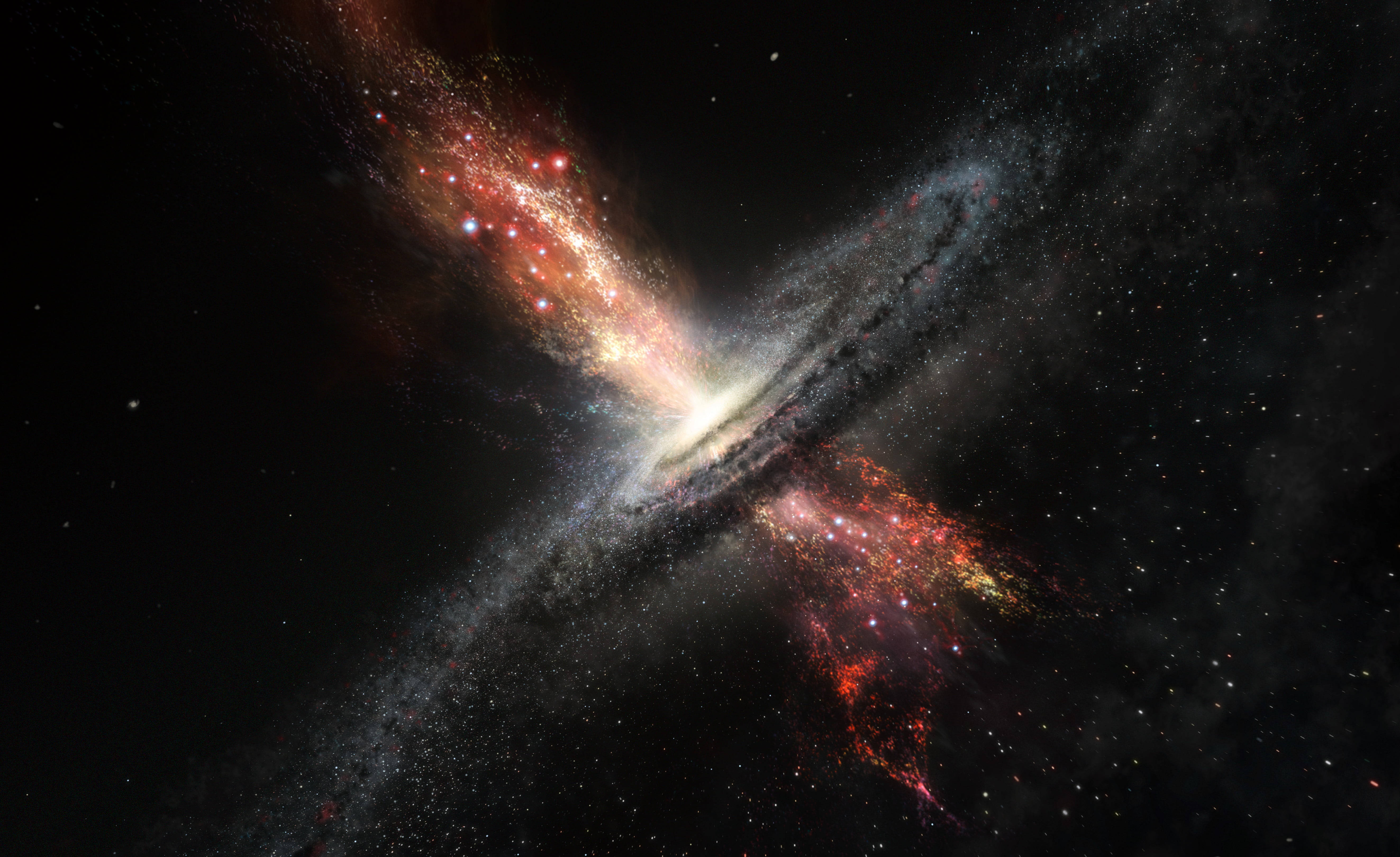 Nyeusi Galaxy Inayotoa Nyenzo Picha ya Ukuta