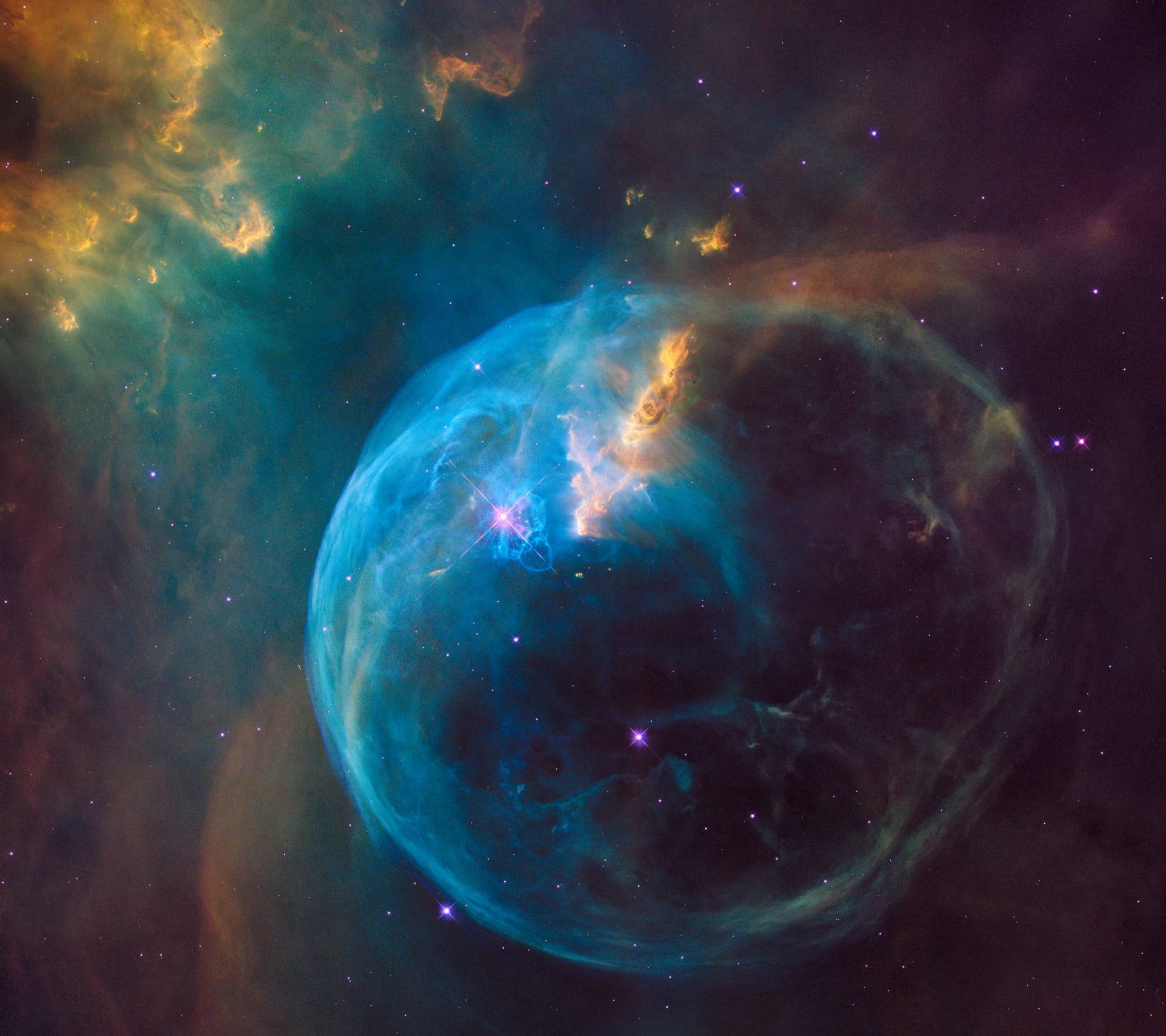 Nyota ya Wolf Rayet ya NASA kwa iPhone Picha ya Ukuta