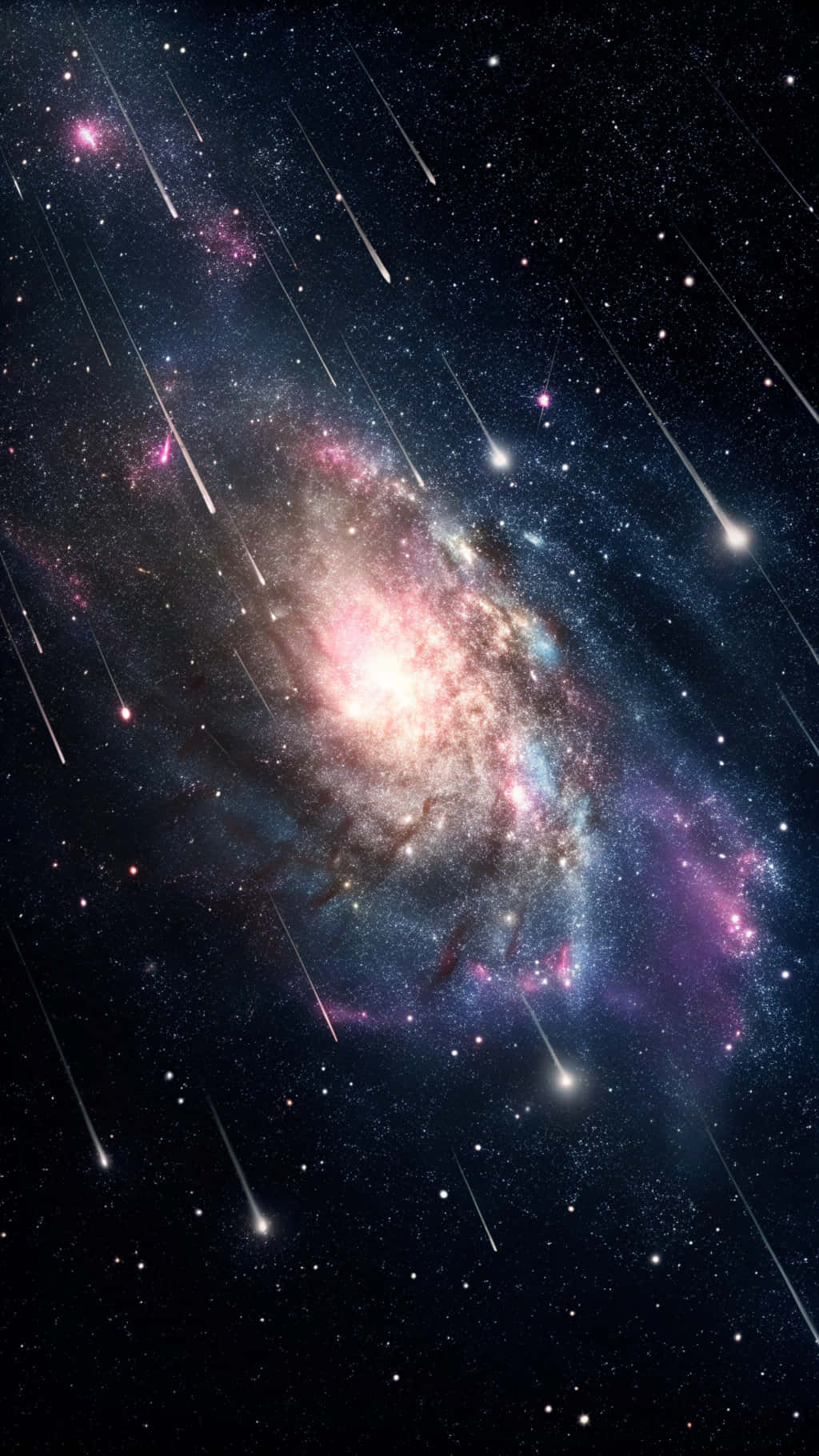 Nyota za galaksi angani zikipiga risasi Picha ya Ukuta