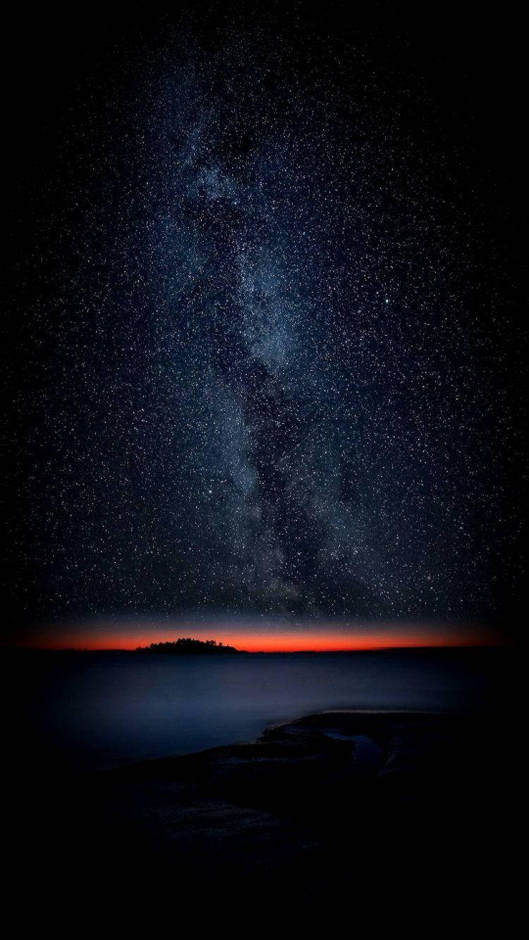 Nyota za Usiku za iPhone XS Max OLED Picha ya Ukuta