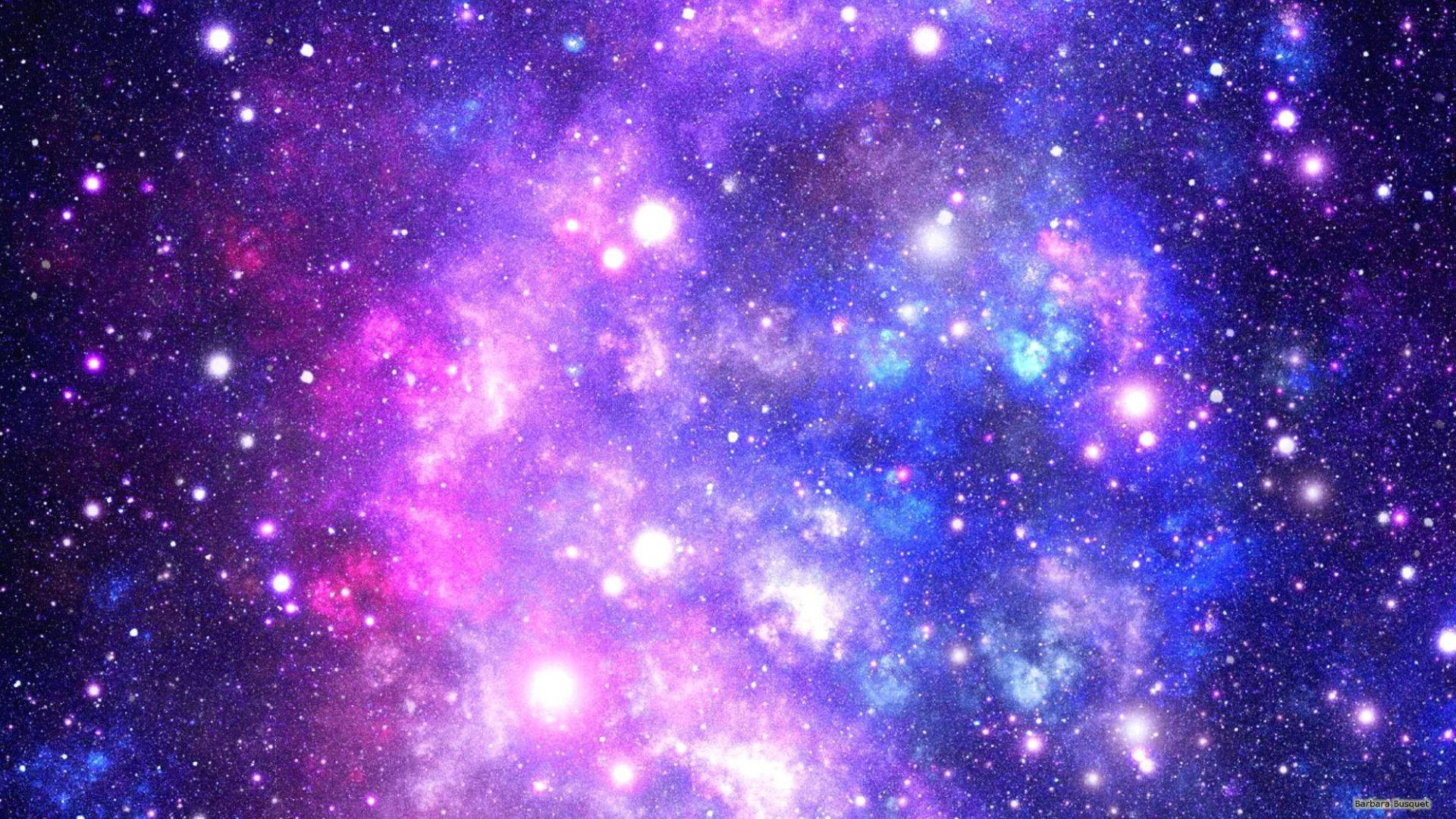 Nyota Zinazovutia na Galaxy Nzuri Picha ya Ukuta