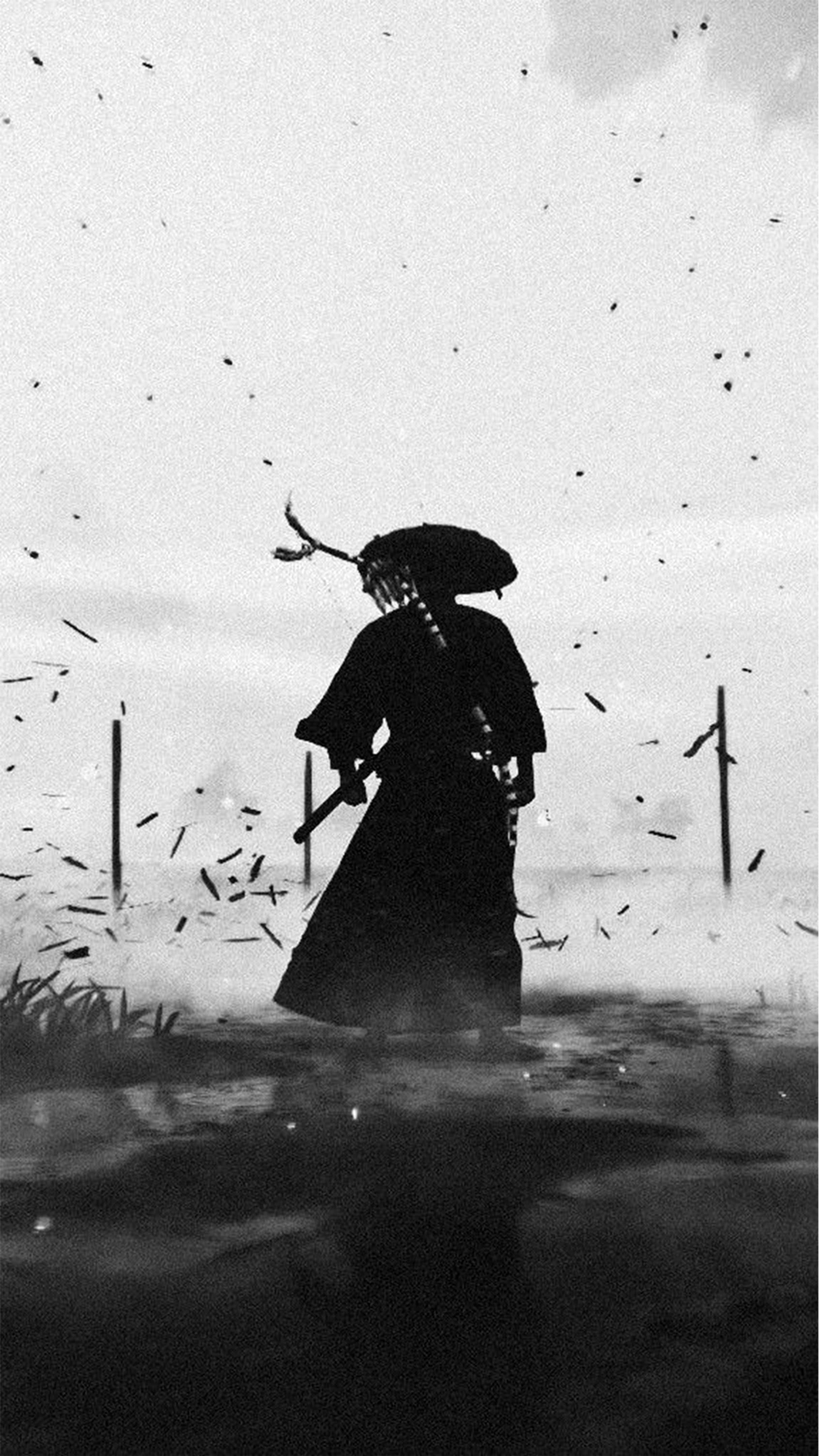 Nyuma ya Samurai Picha ya Ukuta
