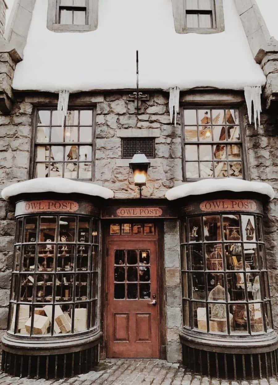 nyumba ya harry potter kwenye nyumba ya harry potter Picha ya Ukuta