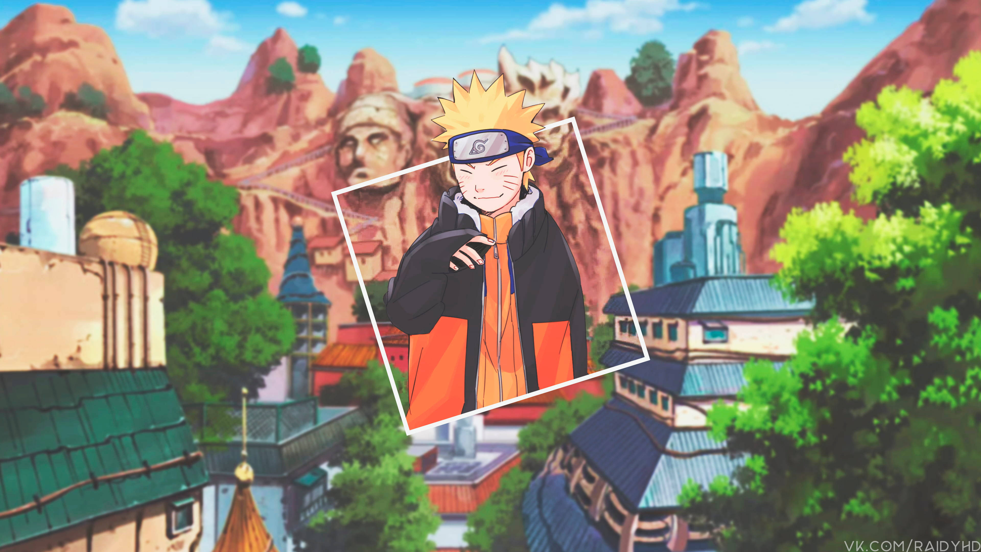 Nyumba za Kijapani za Naruto Zinazohamishika Picha ya Ukuta