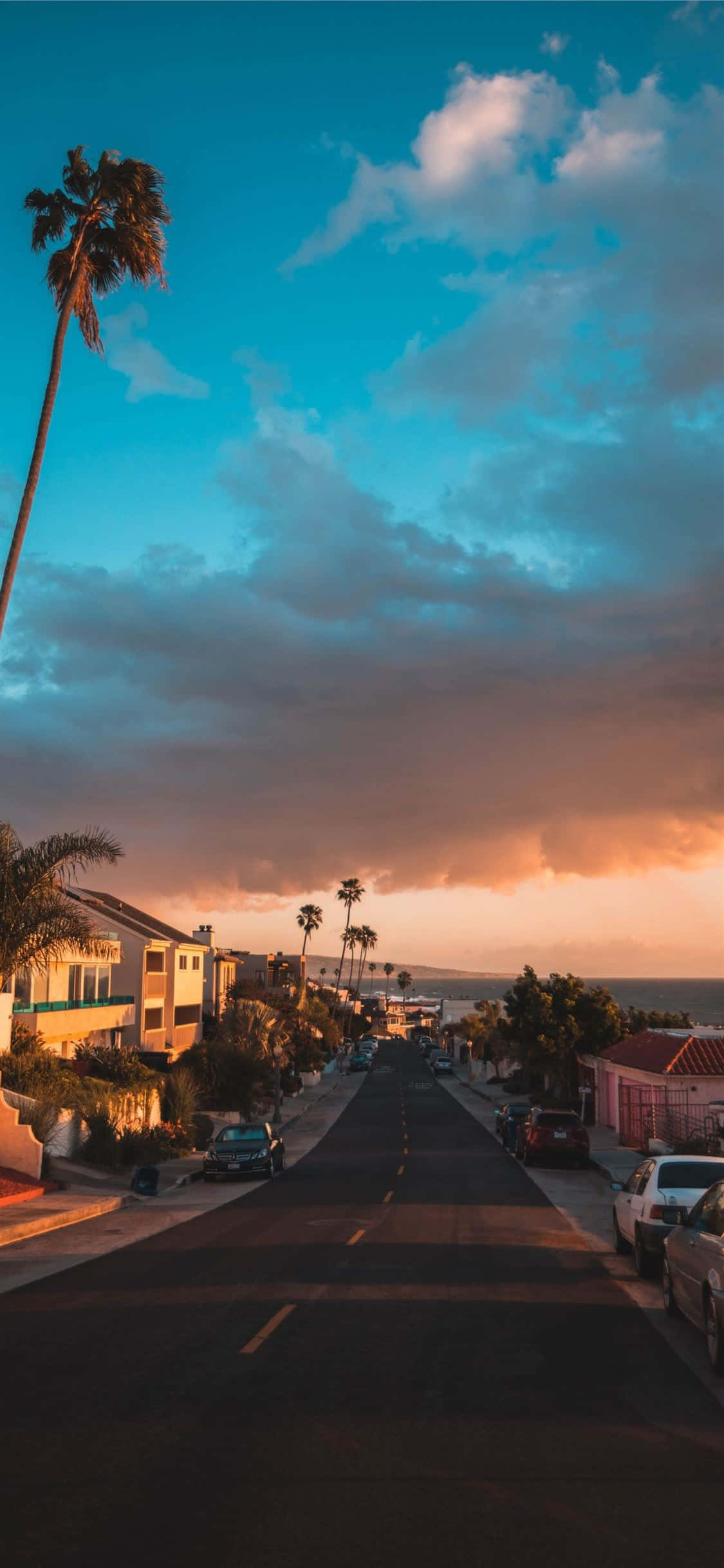 Nyumba za Pwani Pixel 3 California Ukuta Picha ya Ukuta