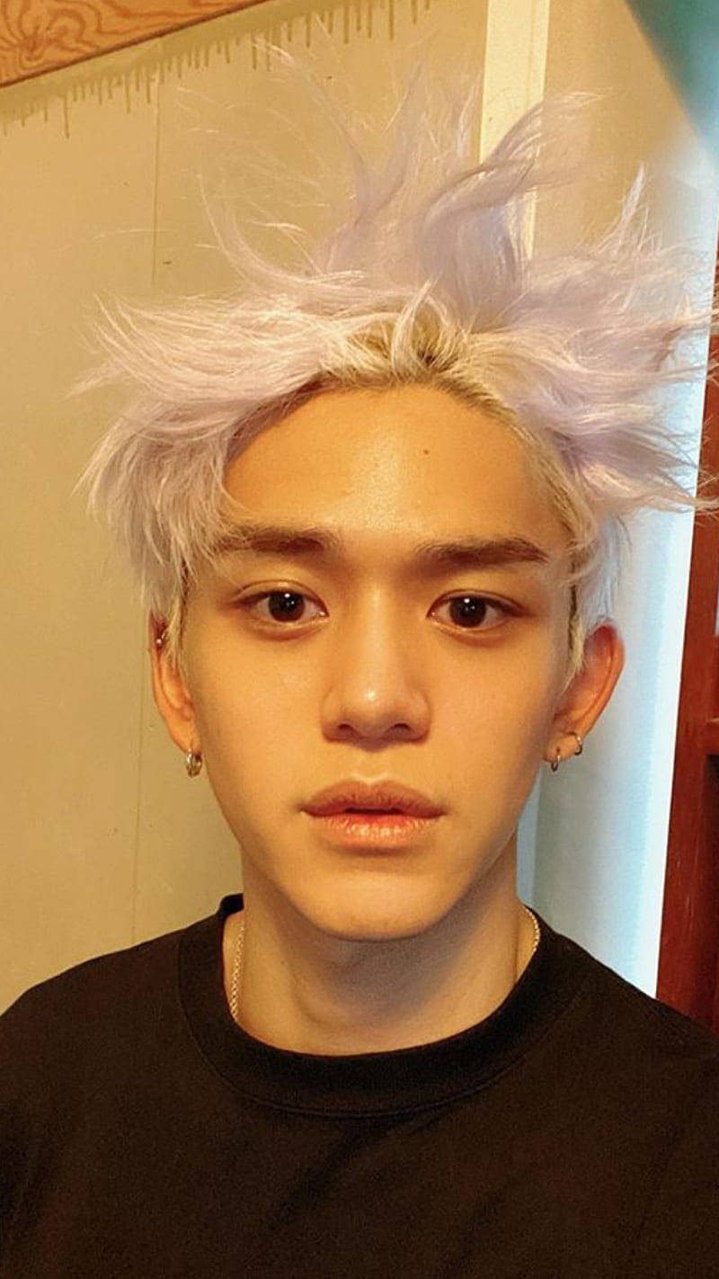 Nywele Nyeupe Nct Lucas Picha ya Ukuta