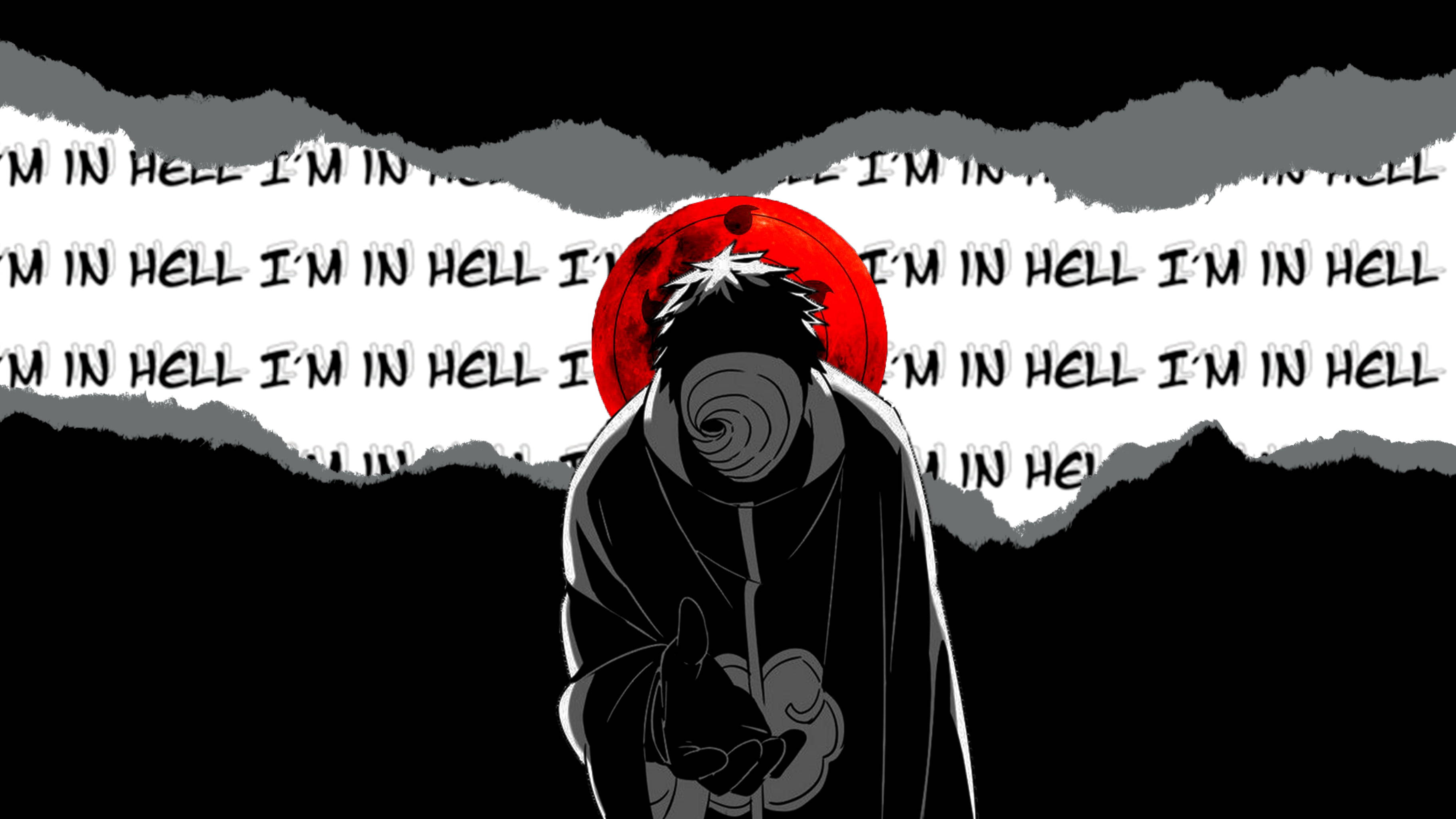 Obito Uchiha 4K Mwenye Huzuni Picha ya Ukuta