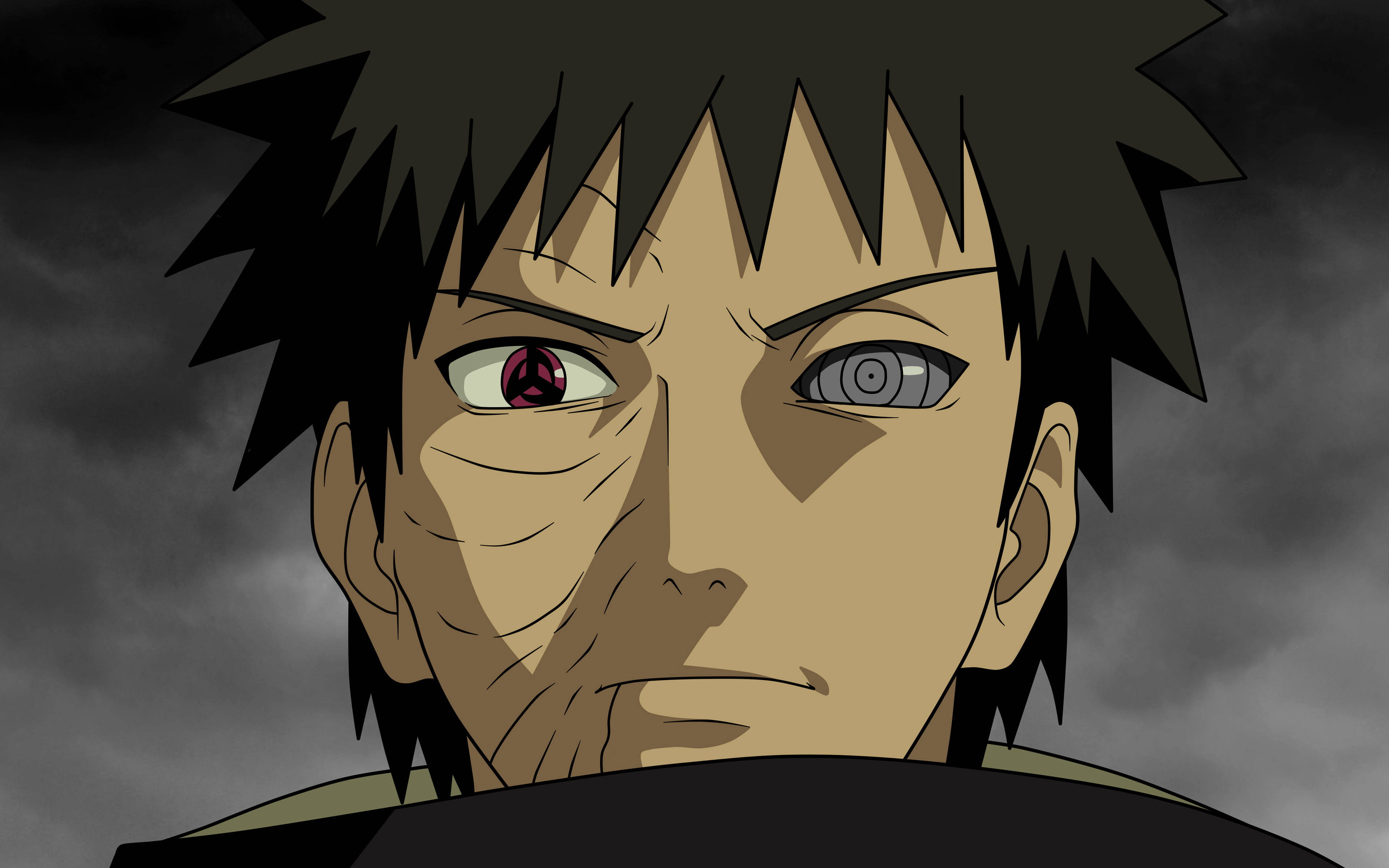 Obito Uchiha Macho Yaliyoamilishwa 4K Picha ya Ukuta