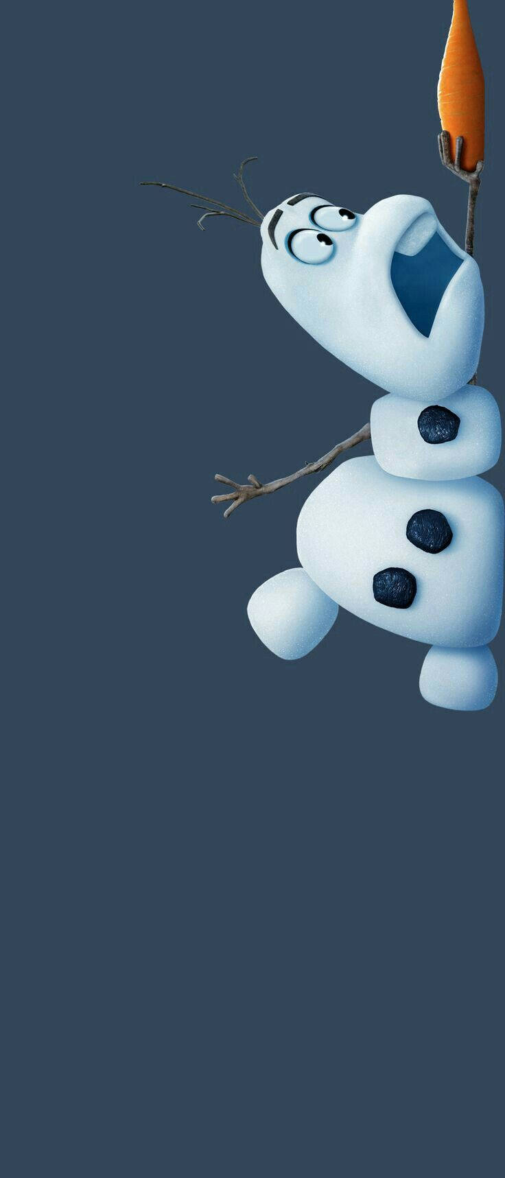 Olaf Anayeyuka na Karoti Yake Picha ya Ukuta