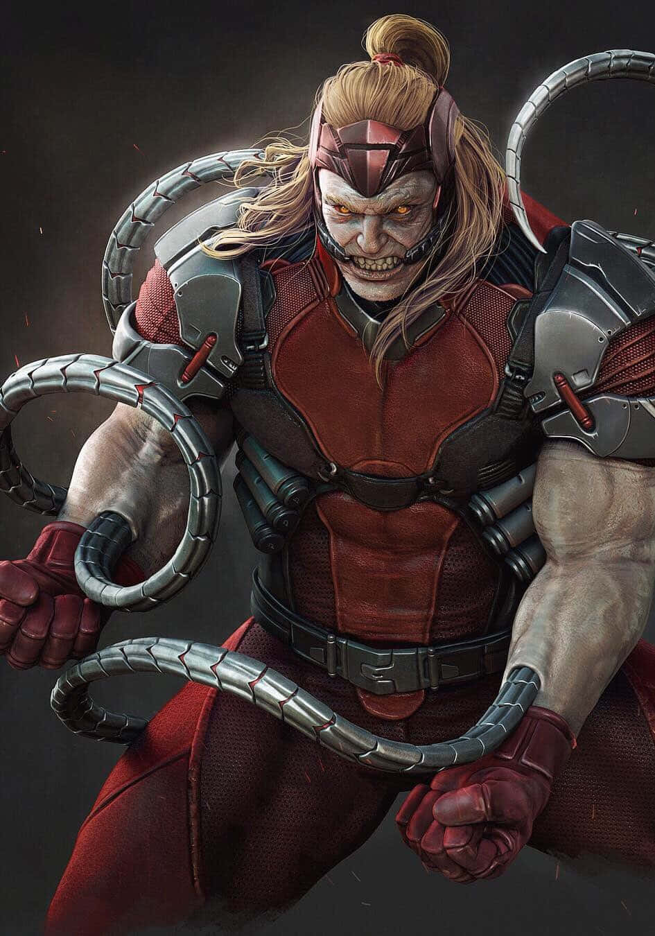 Omega Red unleashing his deadly power Picha ya Ukuta