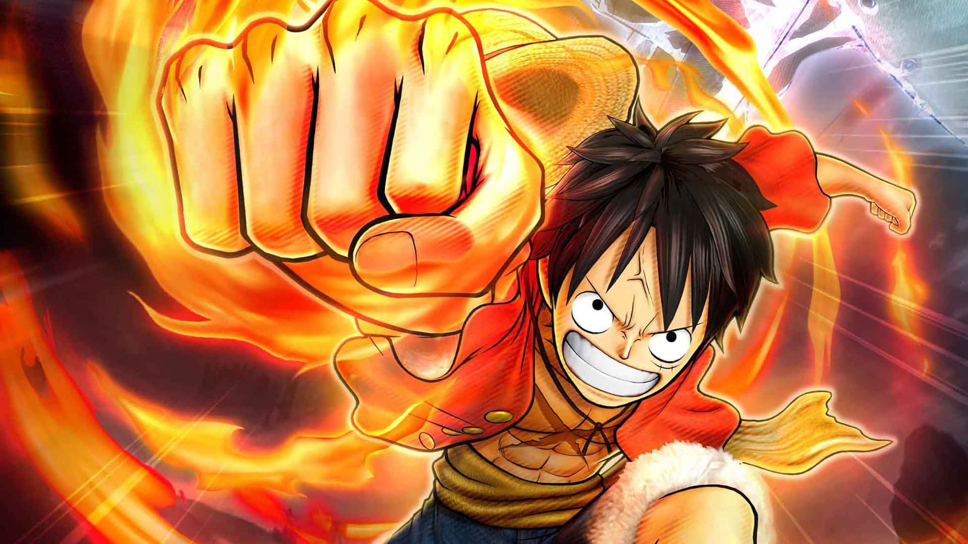 one piece - mhusika mwenye ngumi mkononi mwake Picha ya Ukuta