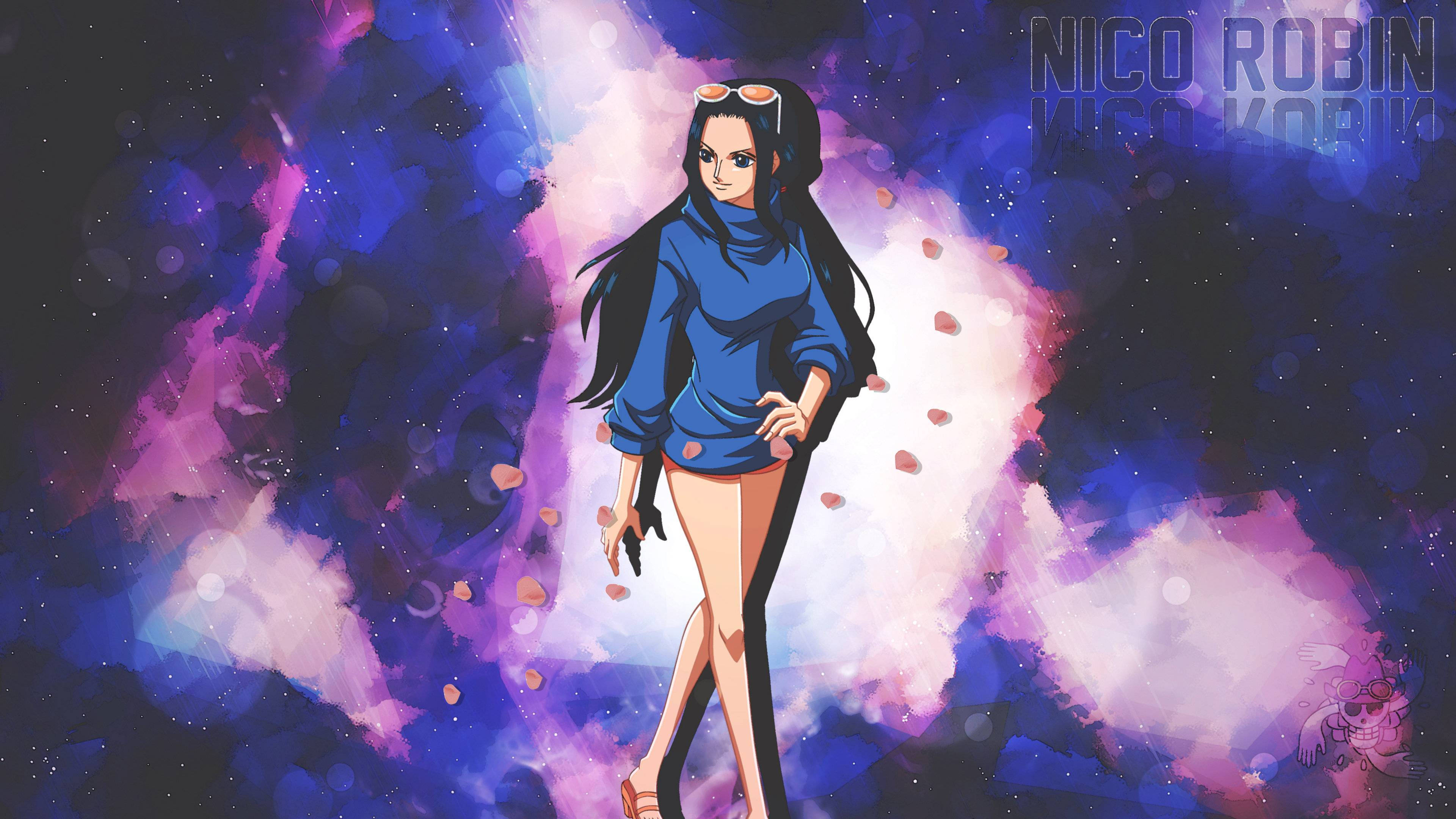 One Piece ya Moja kwa Moja Nico Robin Picha ya Ukuta