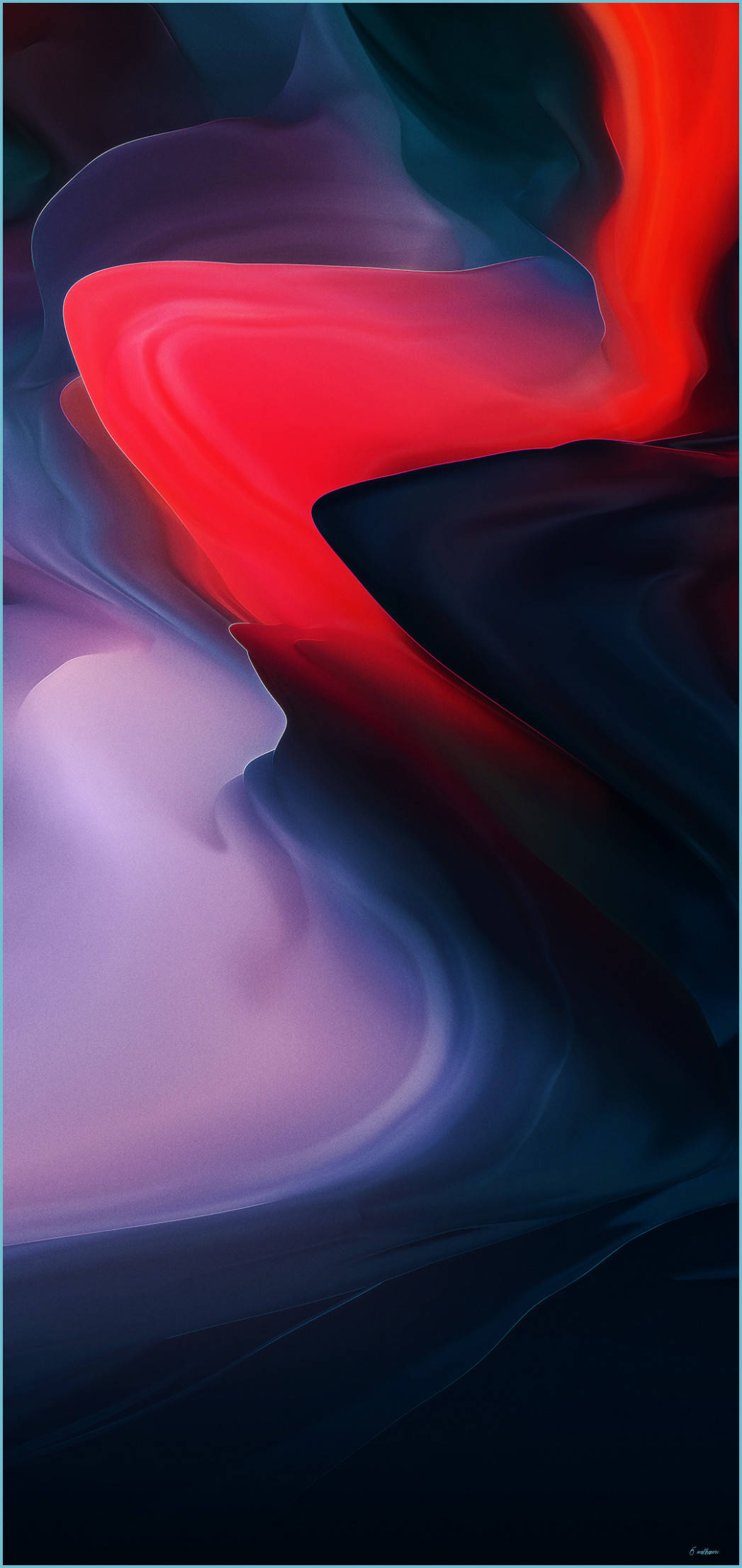 OnePlus 9 Pro Elegan katika Muundo wa Abstract Nyekundu Mwitu Picha ya Ukuta