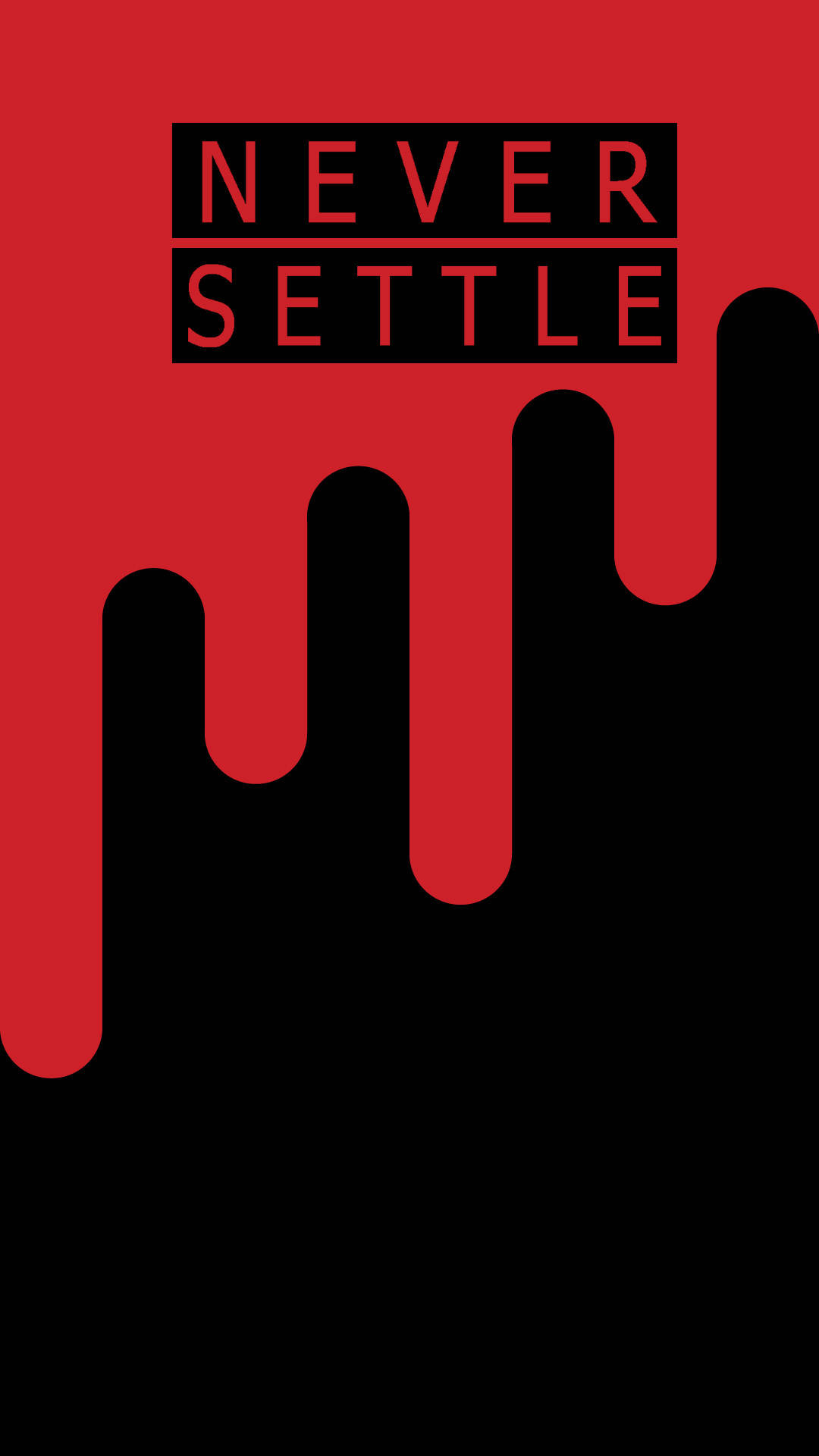 OnePlus Kamwe Kusudi Dripping Picha ya Ukuta