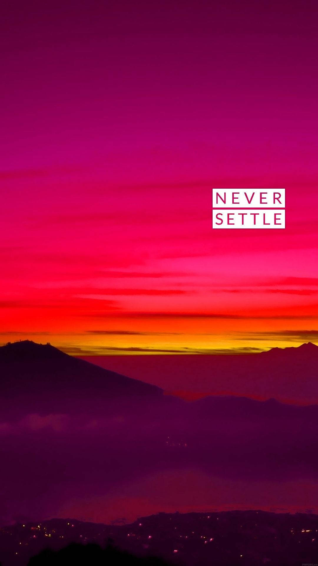 OnePlus Kamwe Kusudi Dusk Picha ya Ukuta