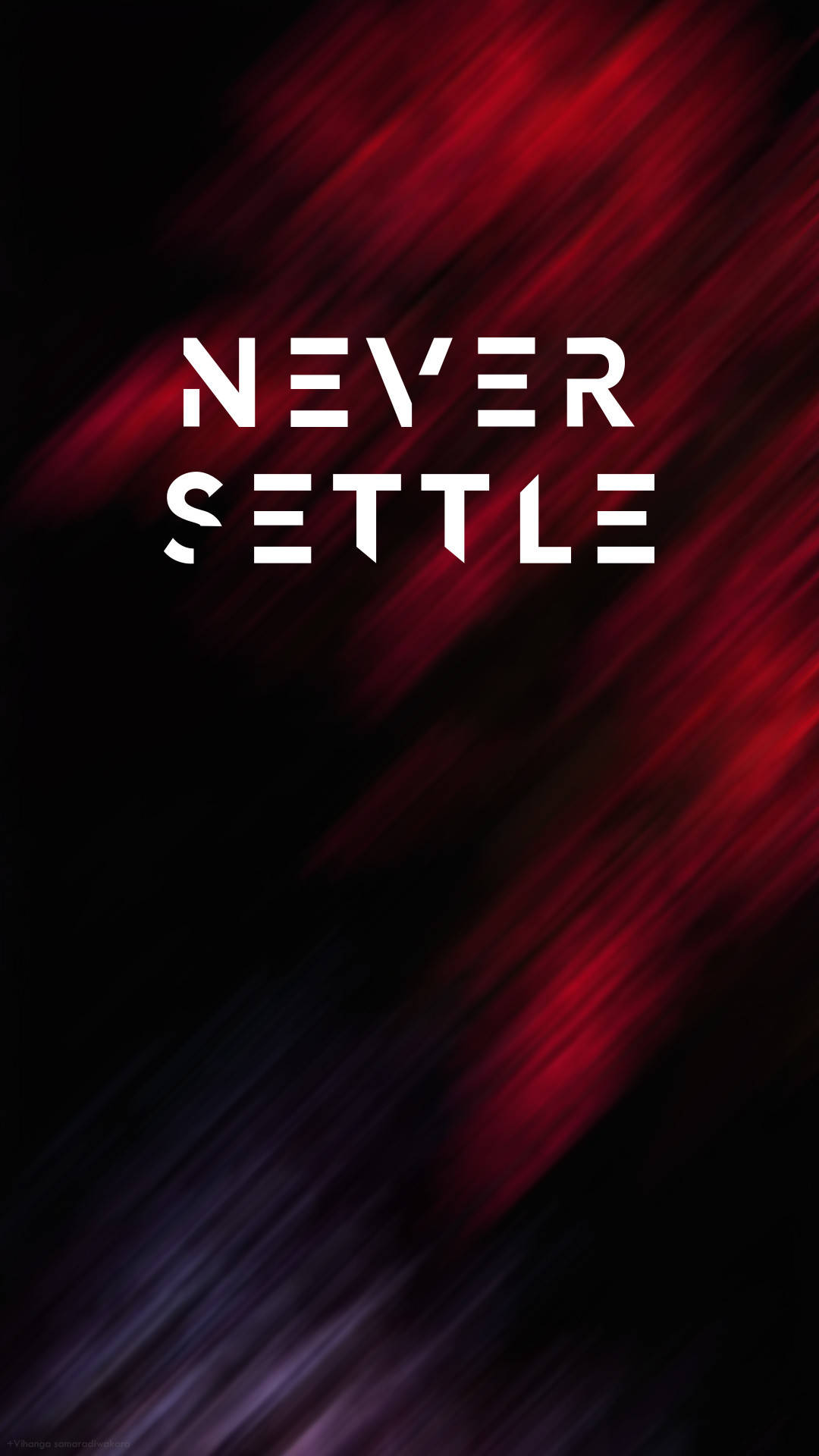 OnePlus Mahogany Never Settle Picha ya Ukuta