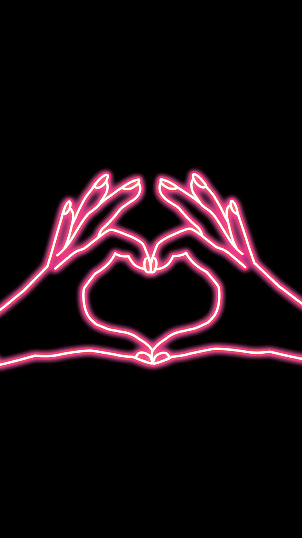 Ongeza uchangamfu kwenye ulimwengu wako kwa Neon Pink Aesthetic Picha ya Ukuta