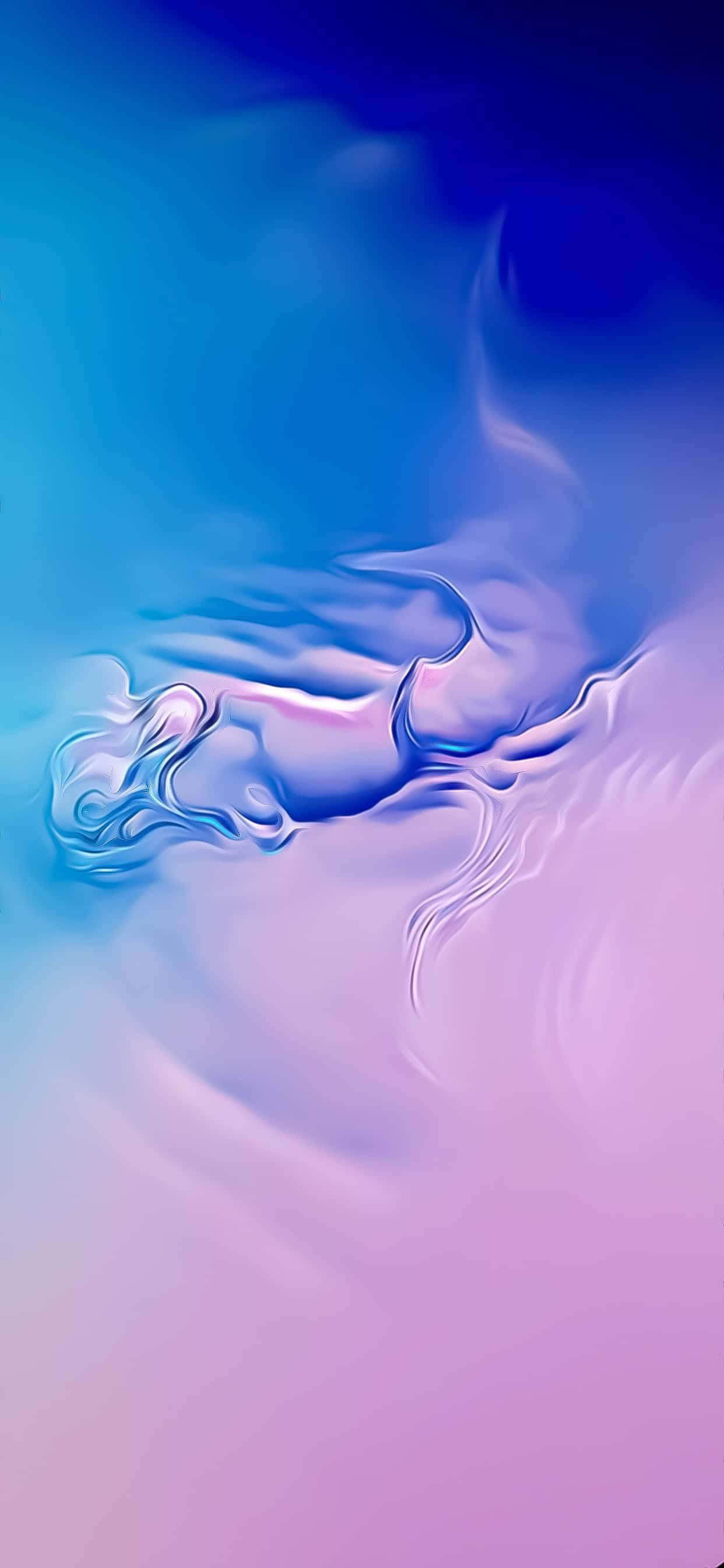 Onyesho la Kuvutia la Galaxy S10 lenye Rangi za Kufikirika Picha ya Ukuta